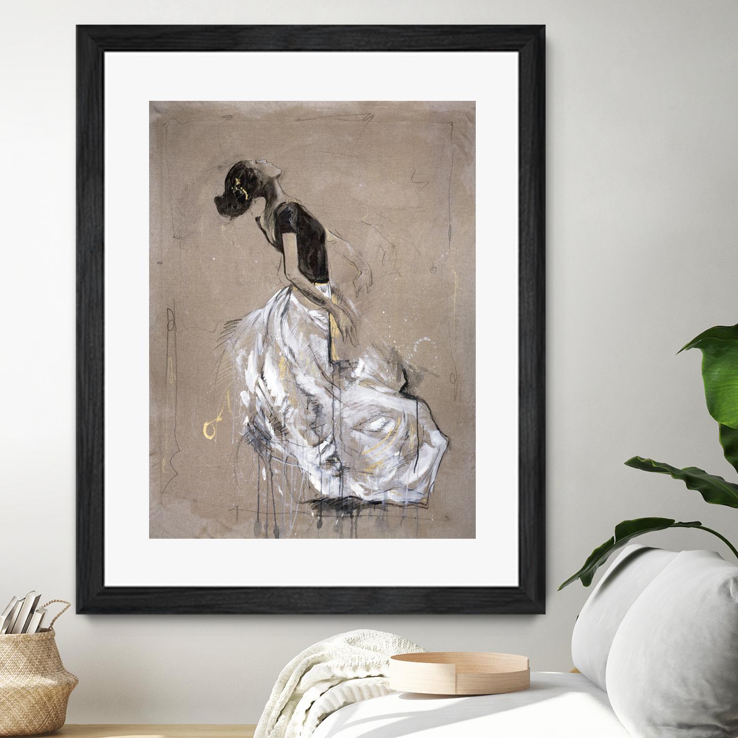 Living the Dream I by Marta Wiley on GIANT ART - white music - dance