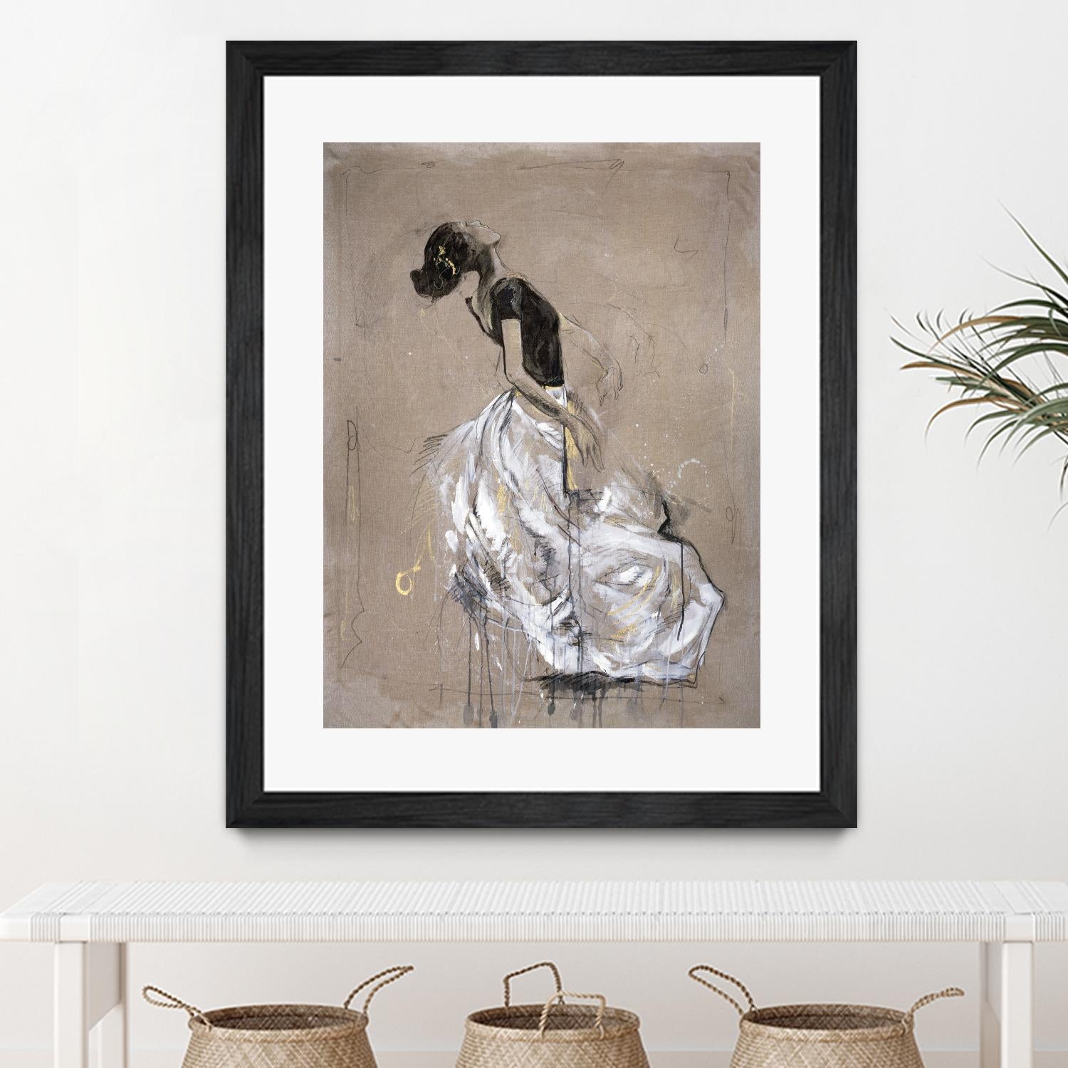 Living the Dream I by Marta Wiley on GIANT ART - white music - dance