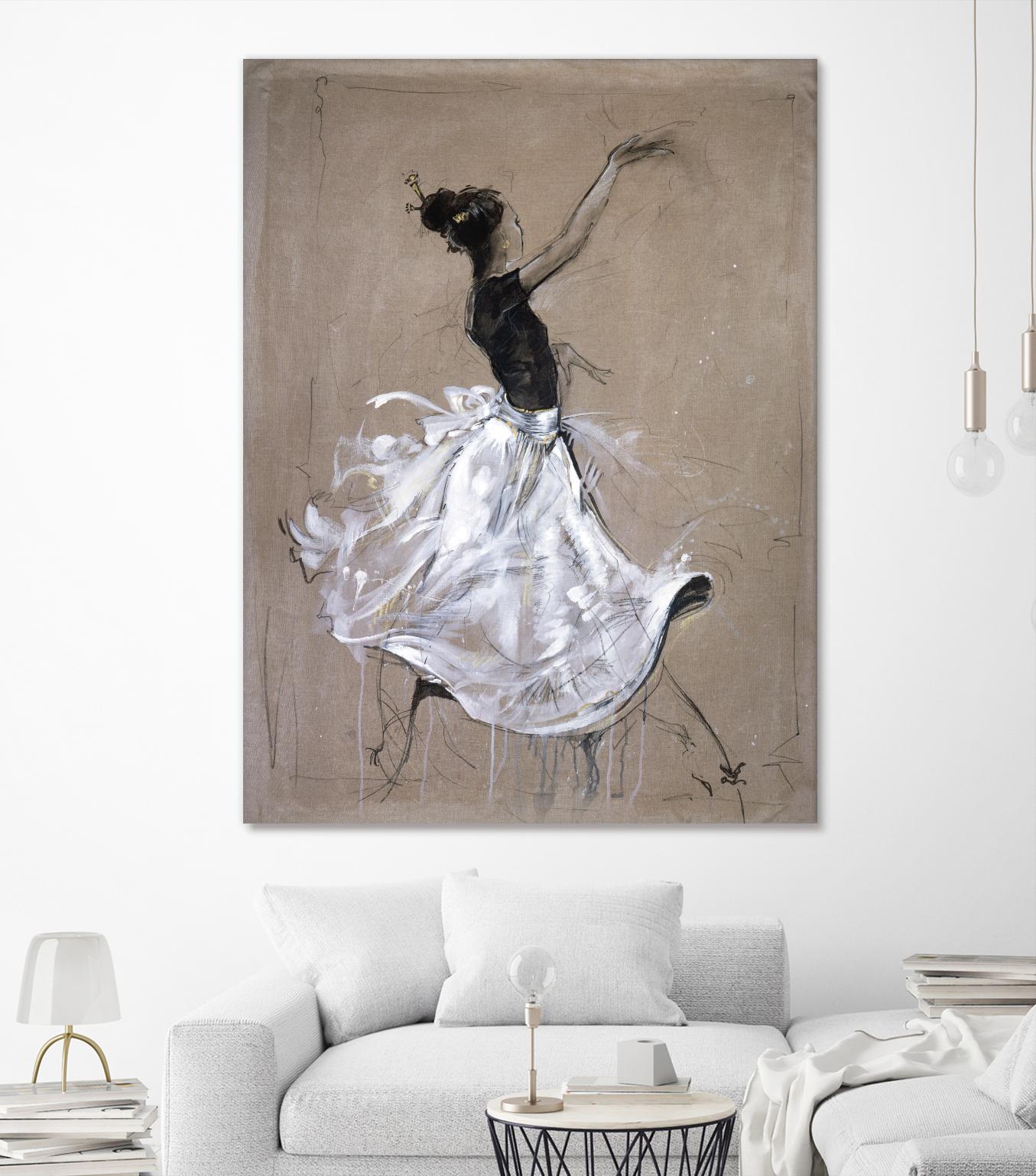 Living the Dream II by Marta Wiley on GIANT ART - white music - dance