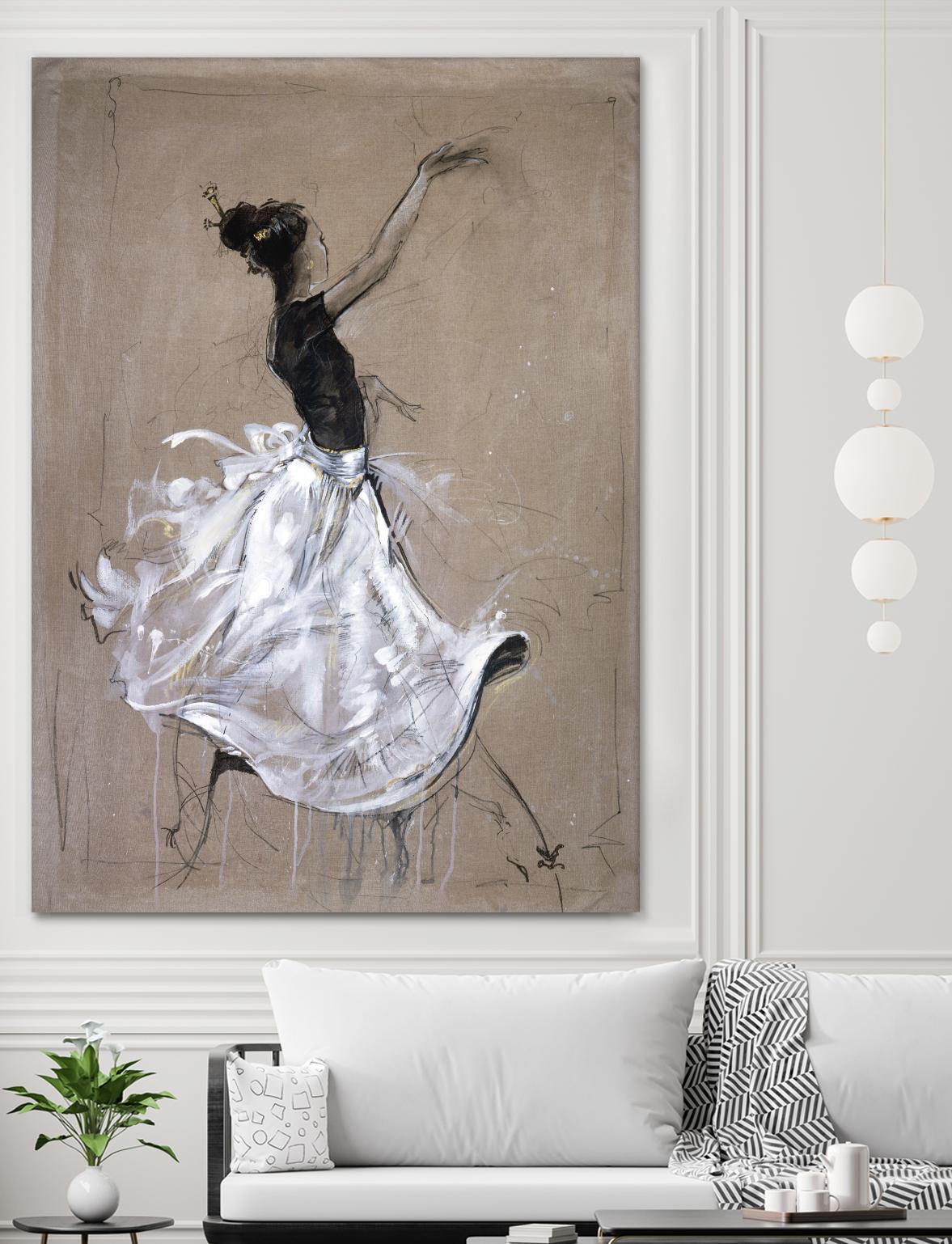 Living the Dream II by Marta Wiley on GIANT ART - white music - dance