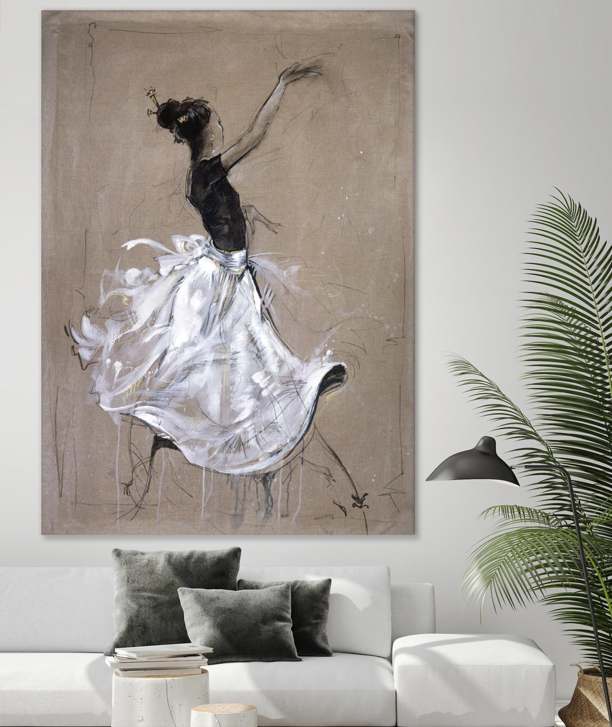 Living the Dream II by Marta Wiley on GIANT ART - white music - dance