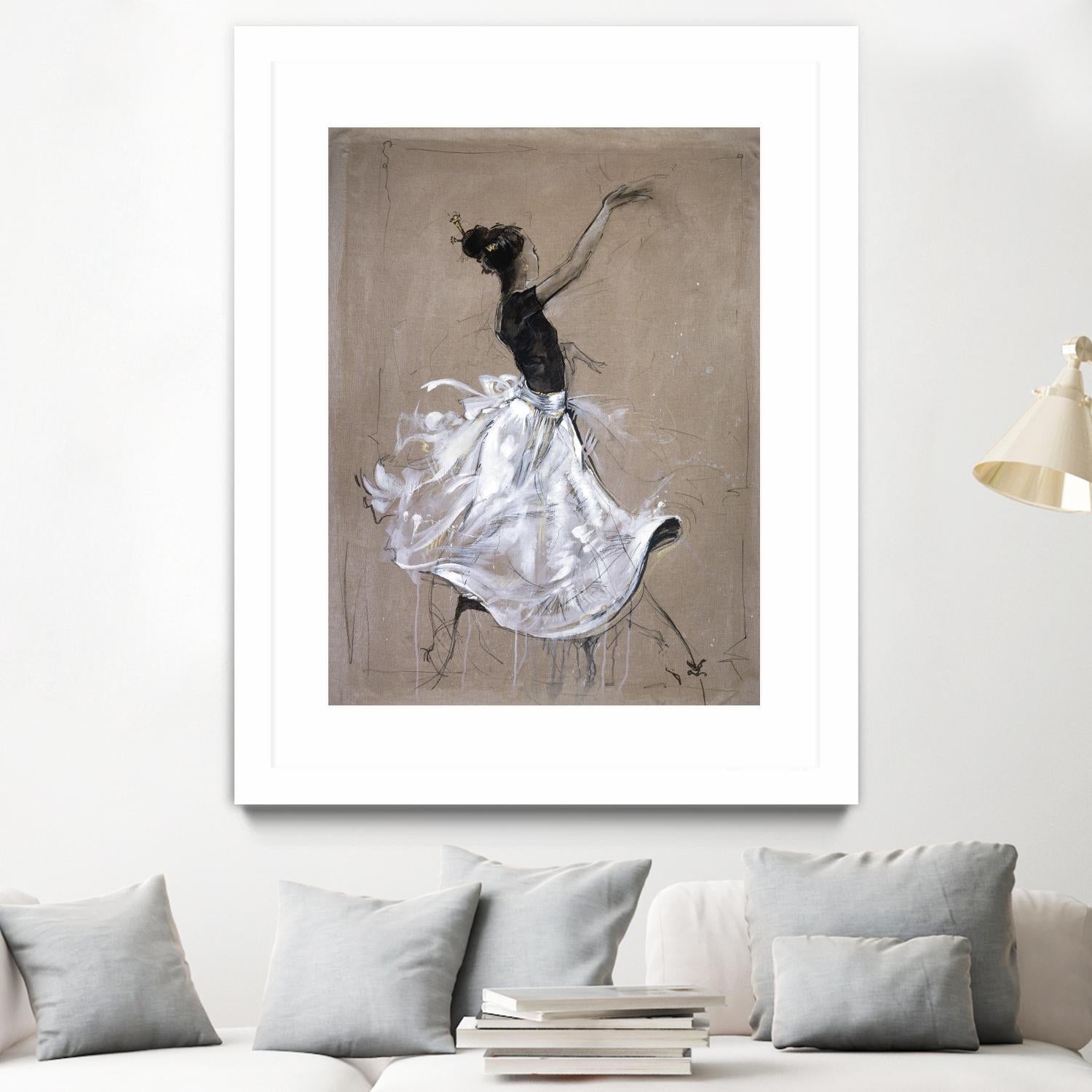 Living the Dream II by Marta Wiley on GIANT ART - white music - dance