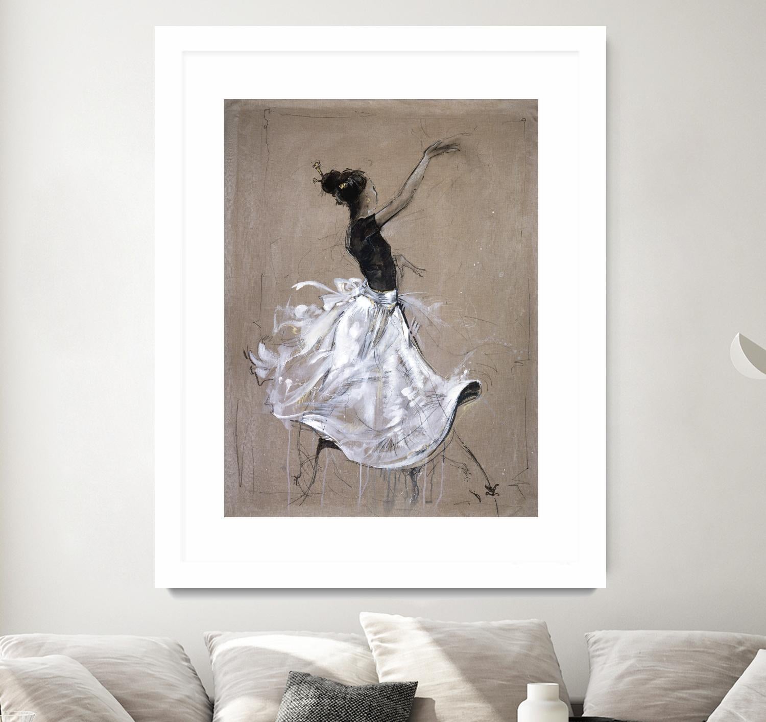 Living the Dream II by Marta Wiley on GIANT ART - white music - dance