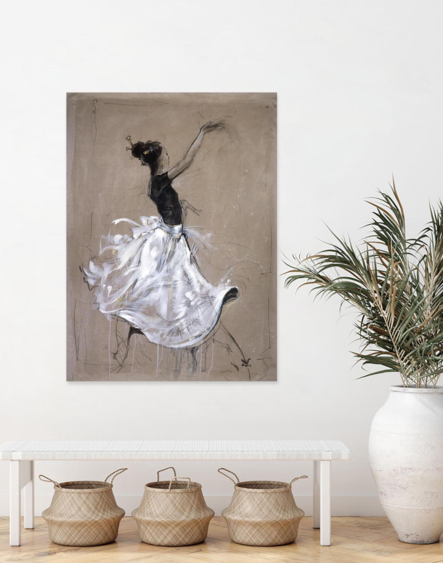 Living the Dream II by Marta Wiley on GIANT ART - white music - dance