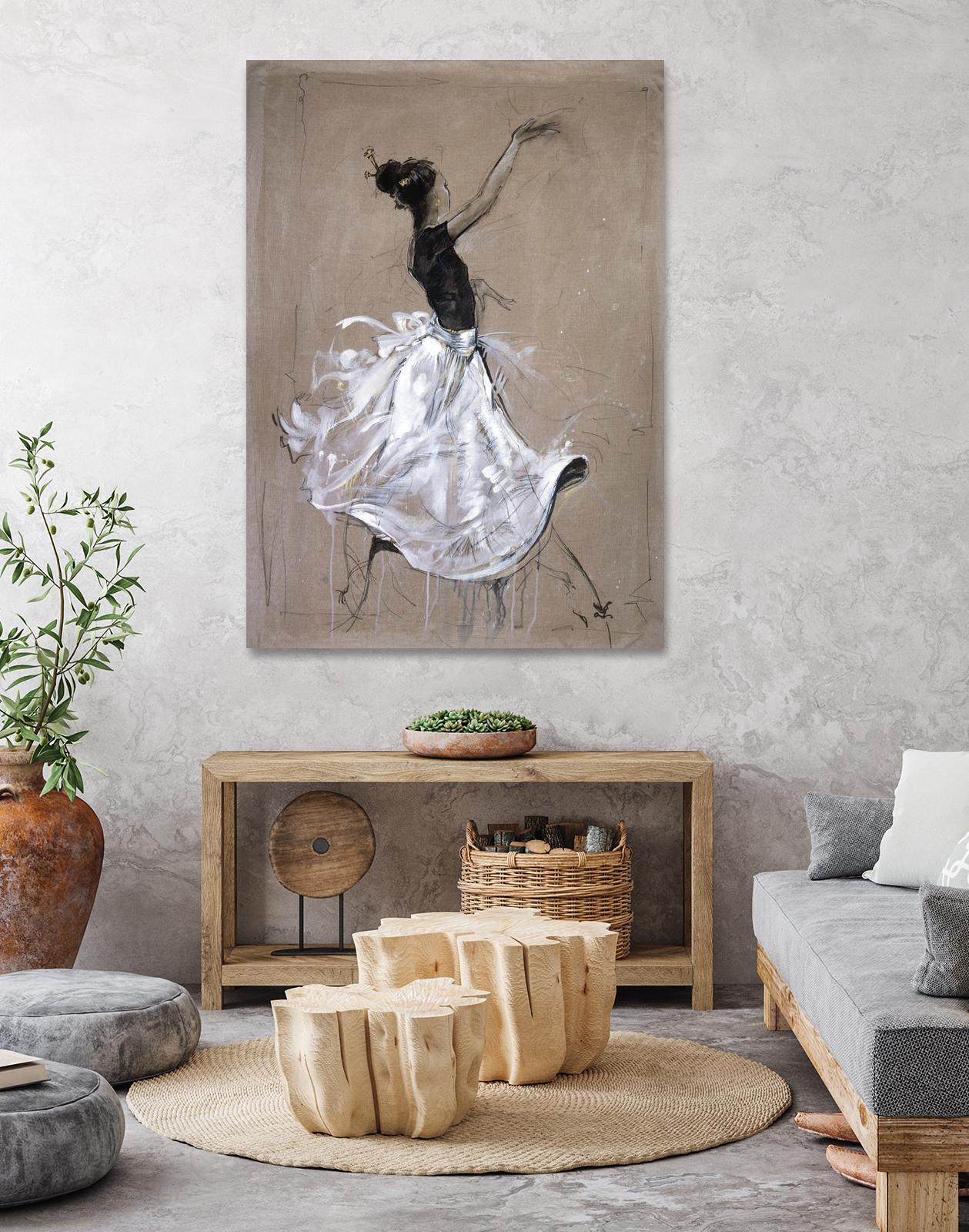 Living the Dream II by Marta Wiley on GIANT ART - white music - dance