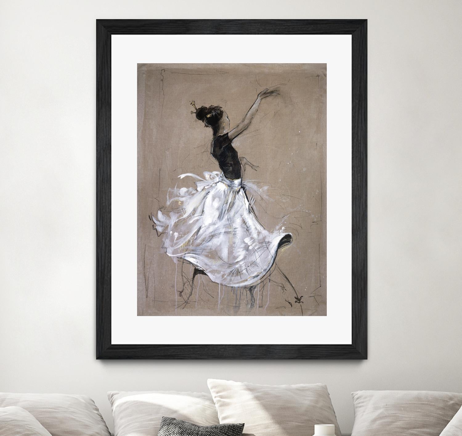 Living the Dream II by Marta Wiley on GIANT ART - white music - dance