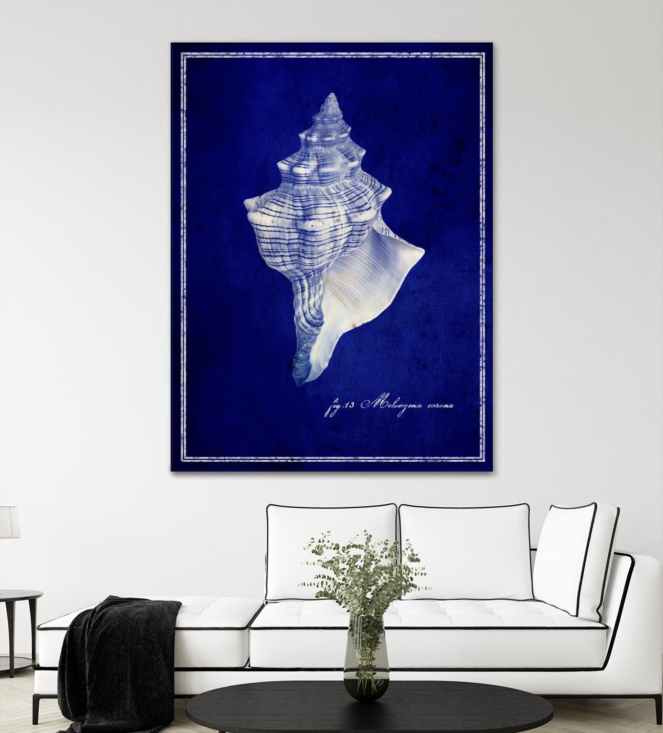 Conch Shell by GI ArtLab on GIANT ART - blue nautical