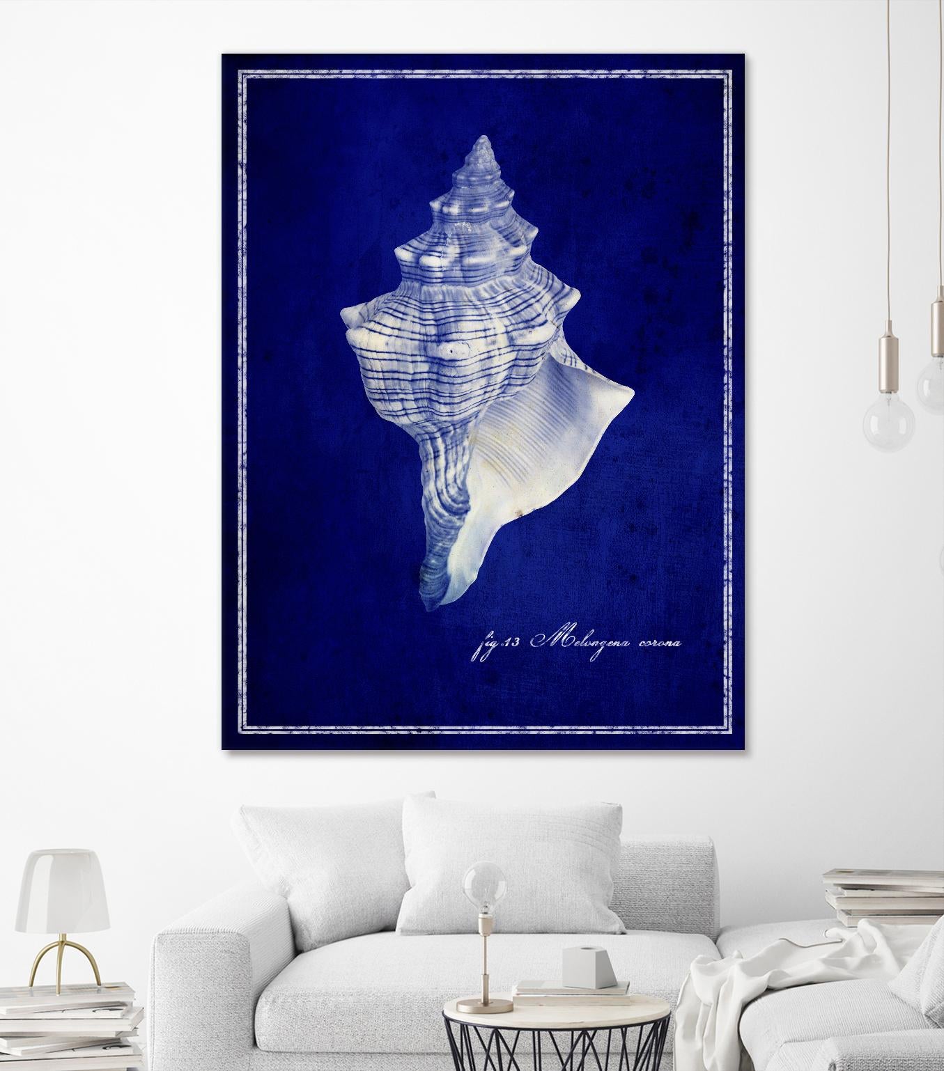 Conch Shell by GI ArtLab on GIANT ART - blue nautical