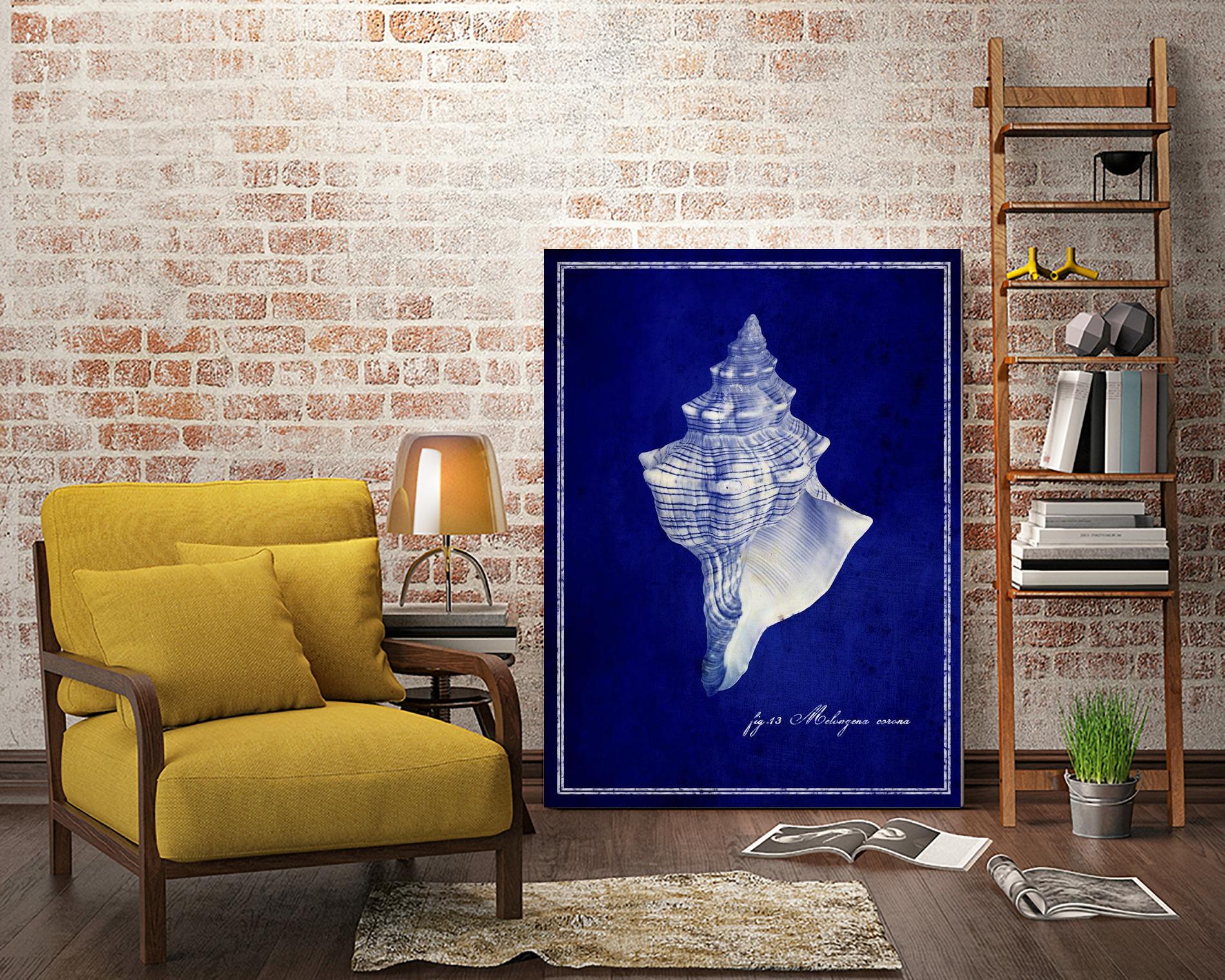 Conch Shell by GI ArtLab on GIANT ART - blue nautical