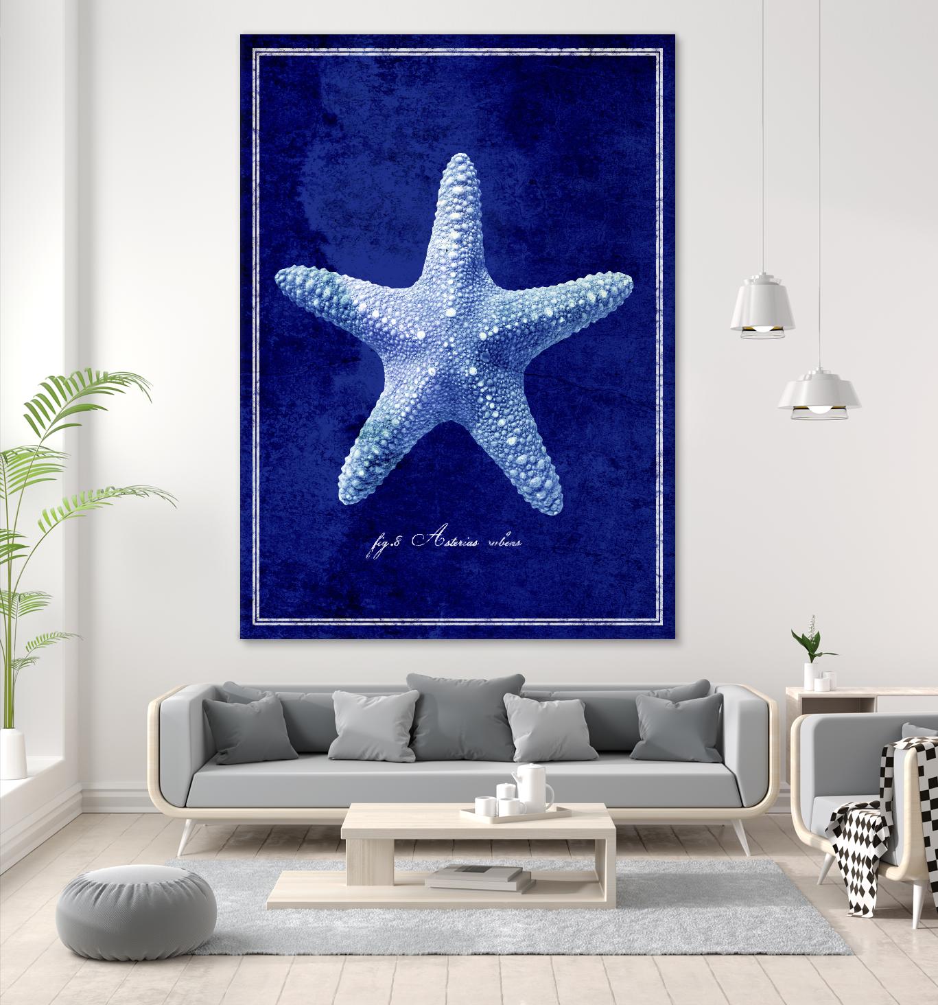 Starfish by GI ArtLab on GIANT ART - blue nautical