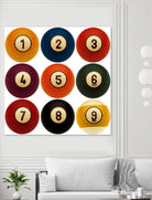 Billiards by GI ArtLab on GIANT ART - yellow leisure