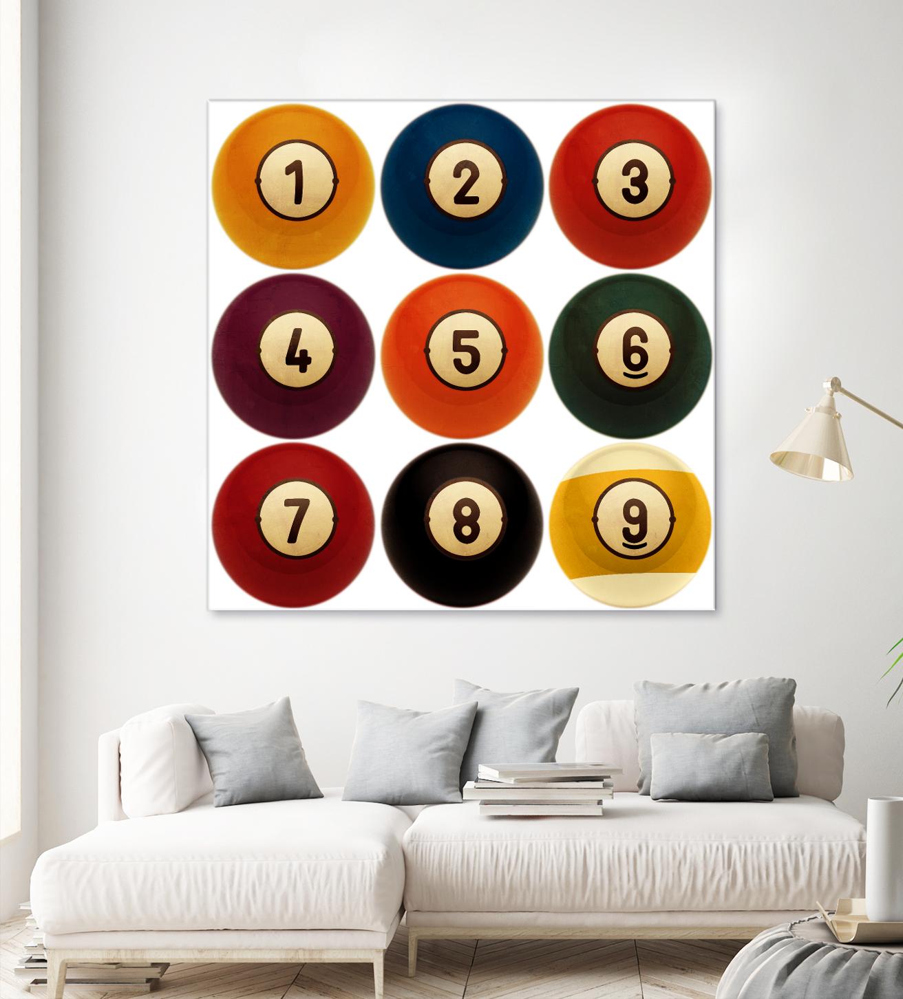 Billiards by GI ArtLab on GIANT ART - yellow leisure