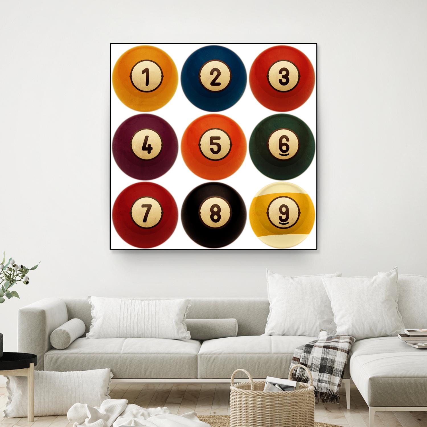 Billiards by GI ArtLab on GIANT ART - yellow leisure