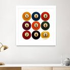 Billiards by GI ArtLab on GIANT ART - yellow leisure