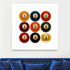 Billiards by GI ArtLab on GIANT ART - yellow leisure