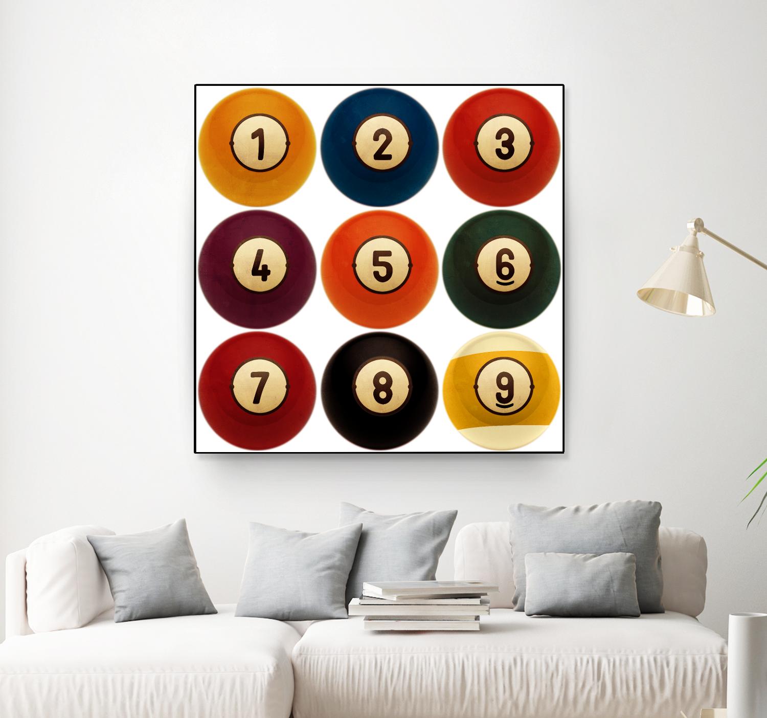 Billiards by GI ArtLab on GIANT ART - yellow leisure