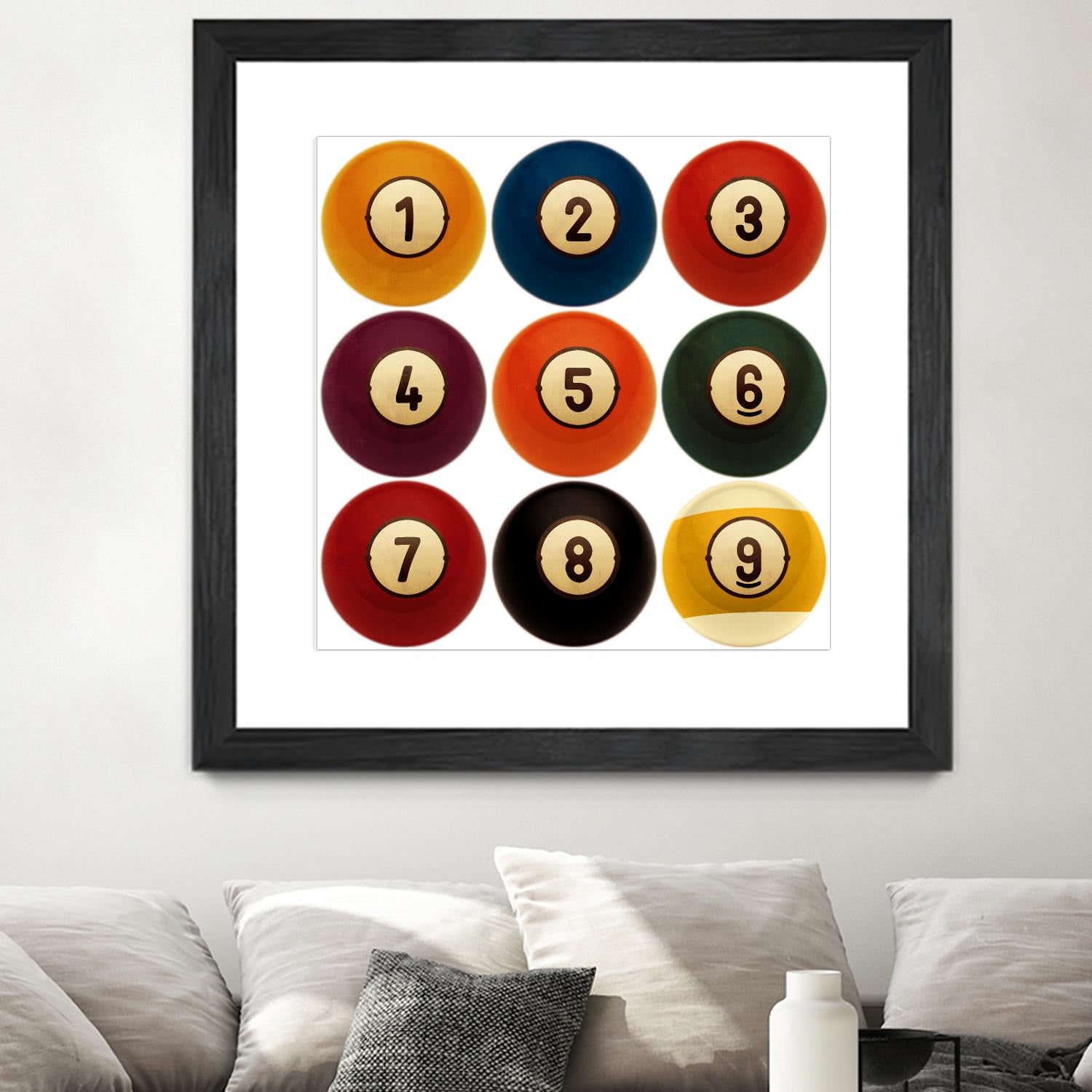 Billiards by GI ArtLab on GIANT ART - yellow leisure