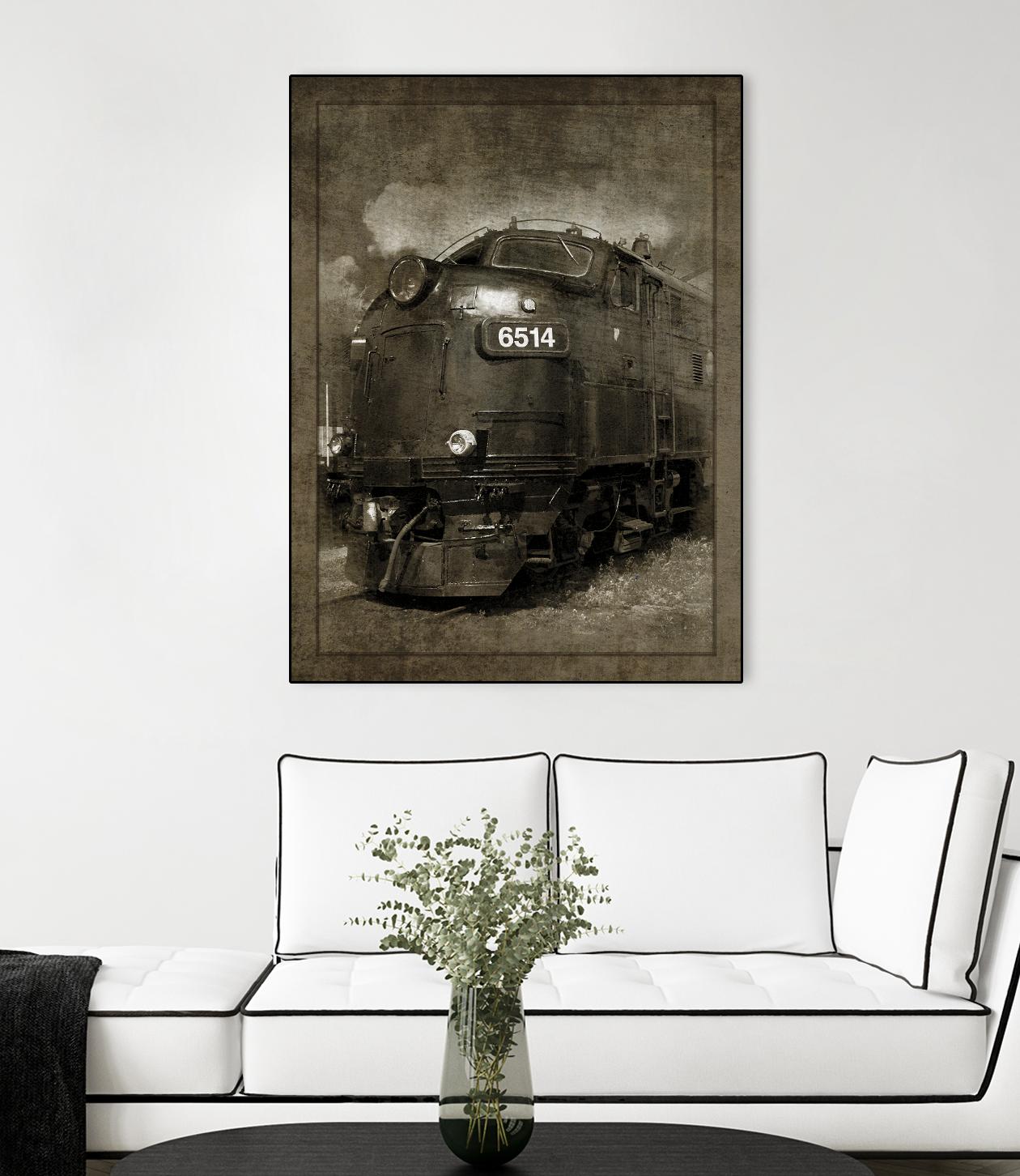 Diesel Electric Locomotive by GI ArtLab on GIANT ART - black leisure