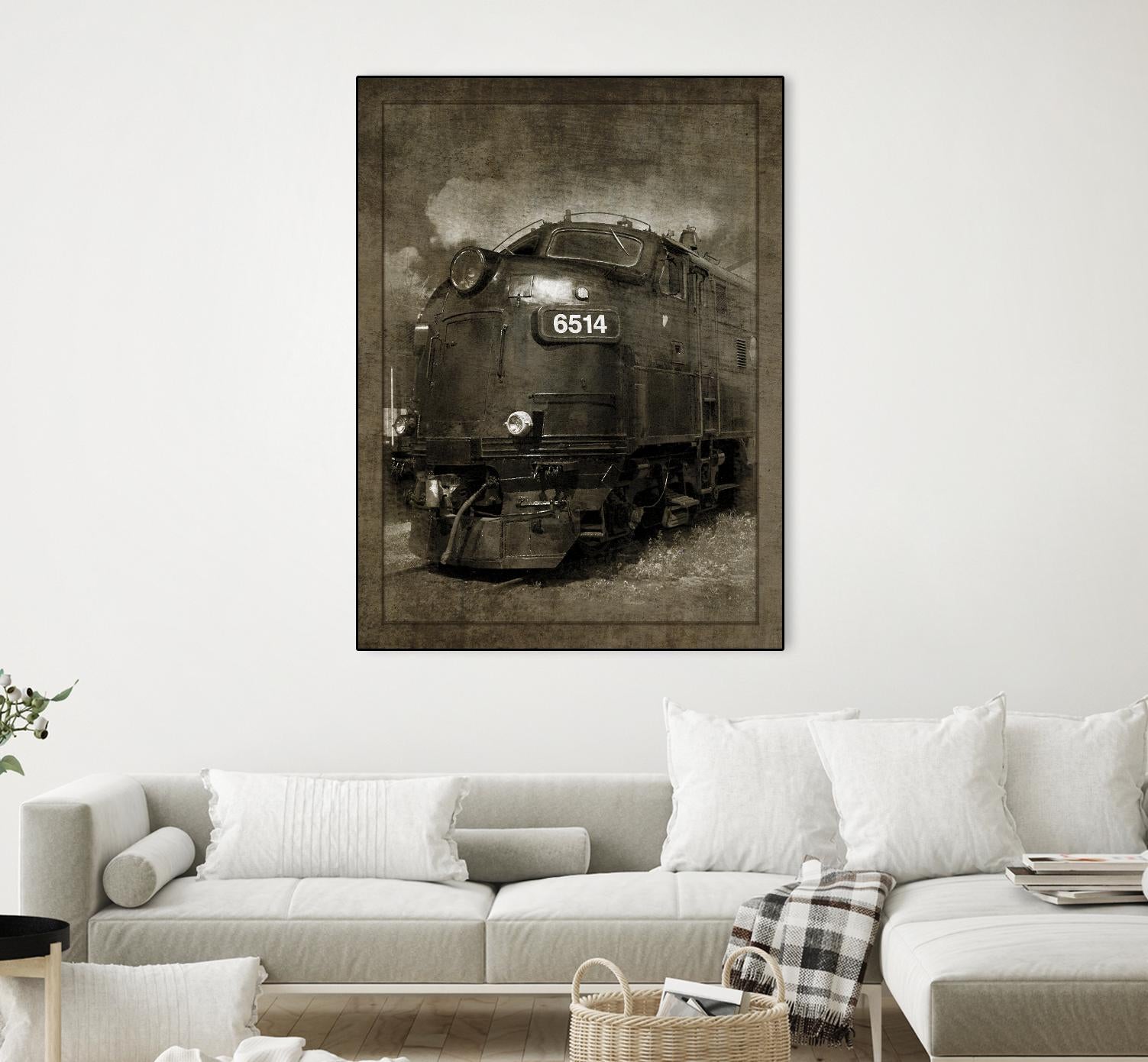 Diesel Electric Locomotive by GI ArtLab on GIANT ART - black leisure