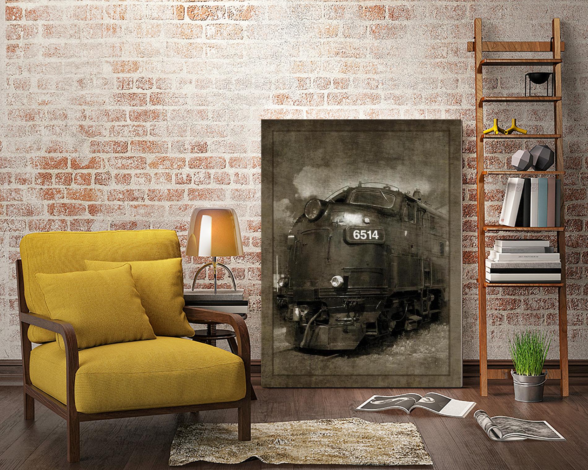 Diesel Electric Locomotive by GI ArtLab on GIANT ART - black leisure