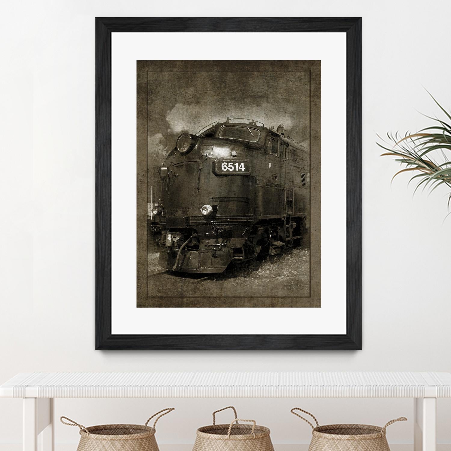 Diesel Electric Locomotive by GI ArtLab on GIANT ART - black leisure