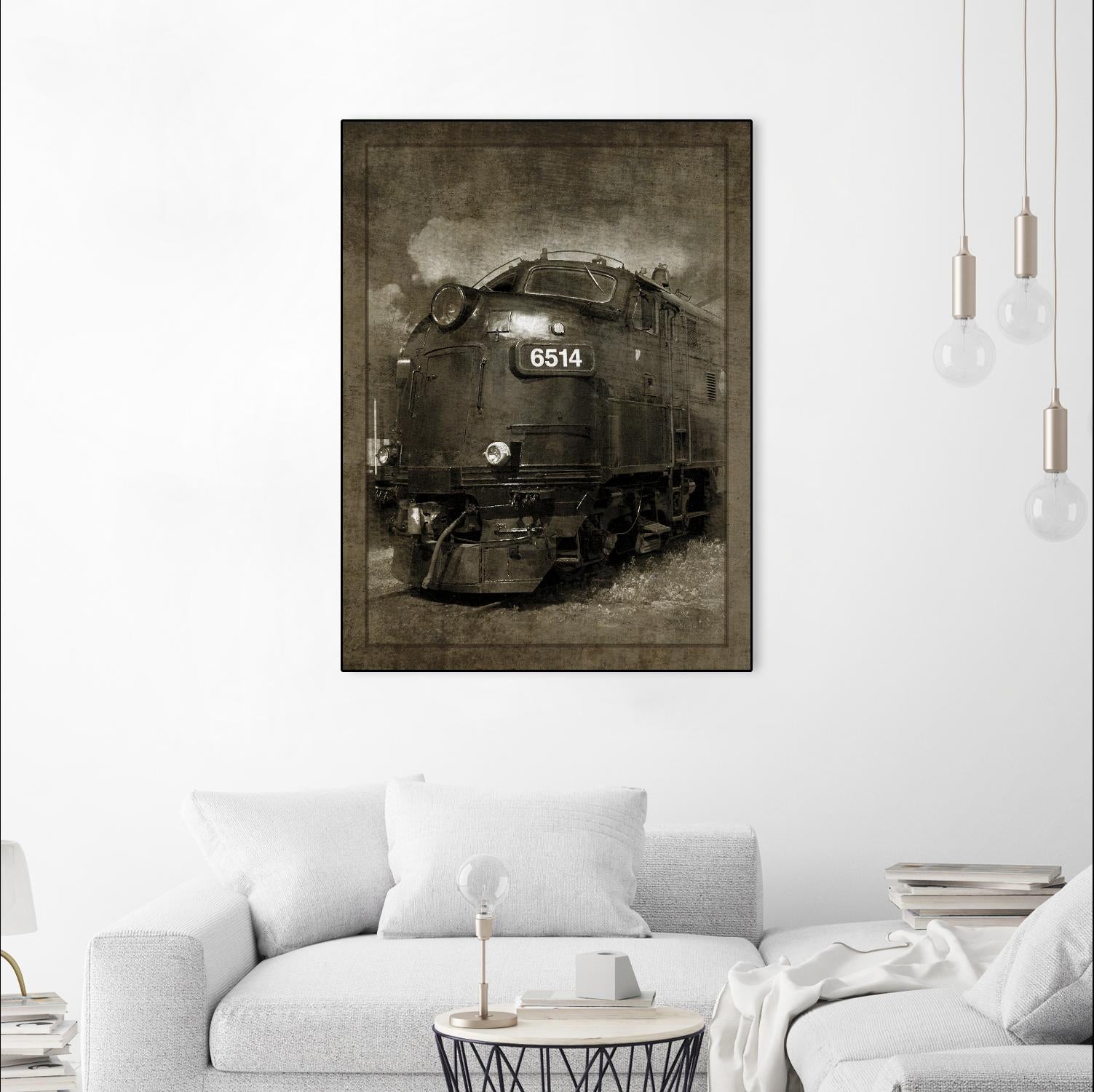 Diesel Electric Locomotive by GI ArtLab on GIANT ART - black leisure