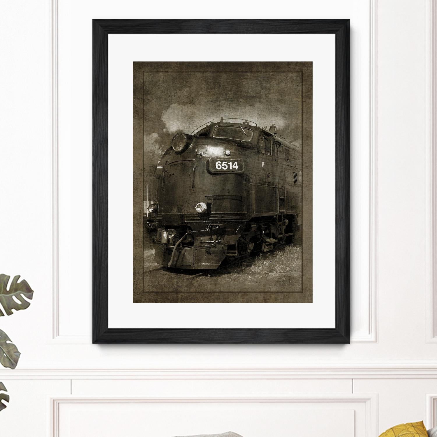Diesel Electric Locomotive by GI ArtLab on GIANT ART - black leisure
