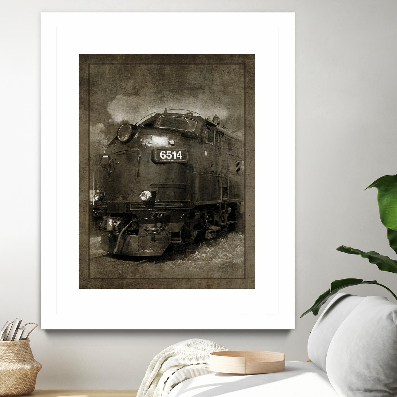 Diesel Electric Locomotive by GI ArtLab on GIANT ART - black leisure