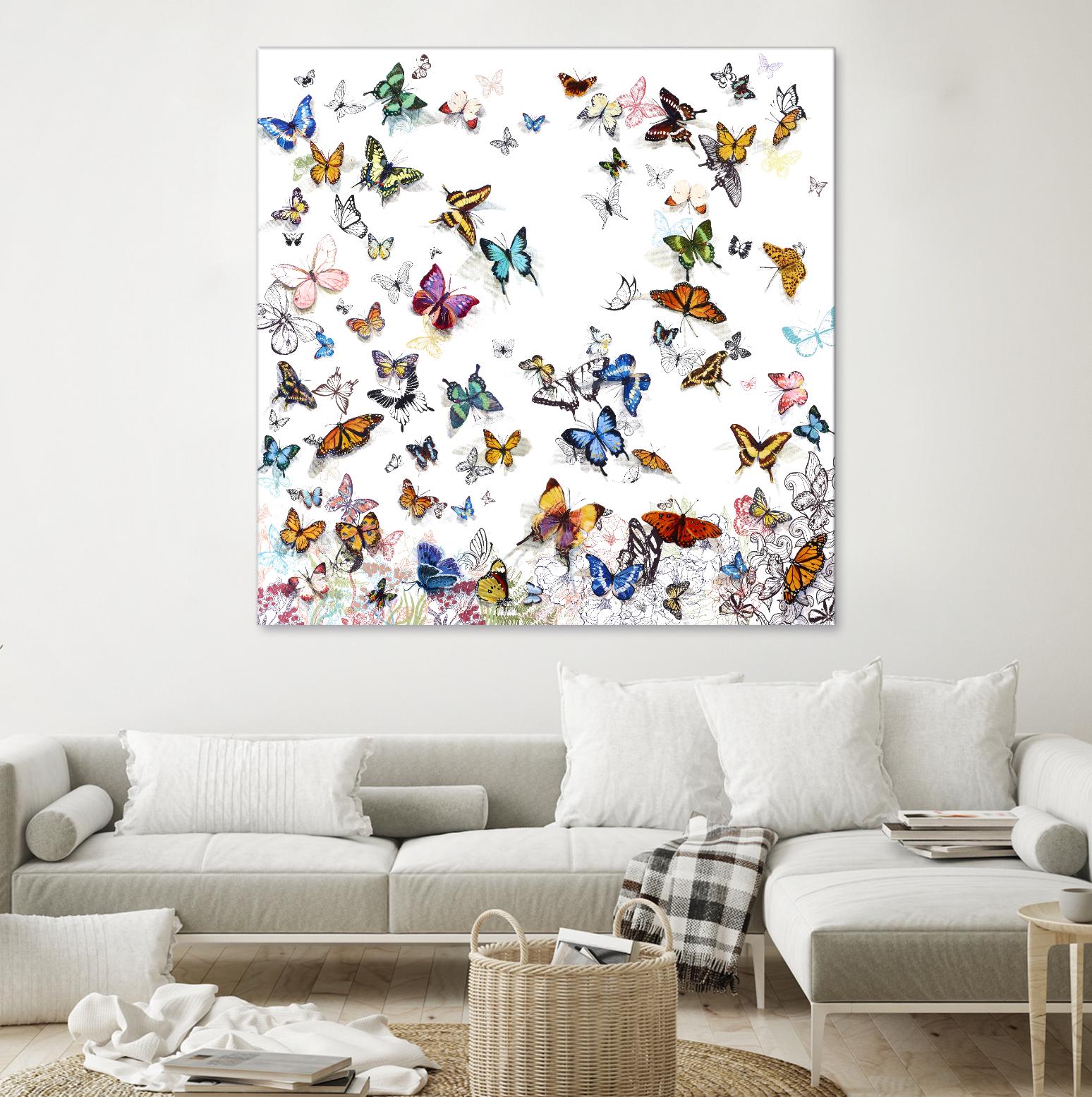 Papillon by Allyson Fukushima on GIANT ART - pink animals papillon