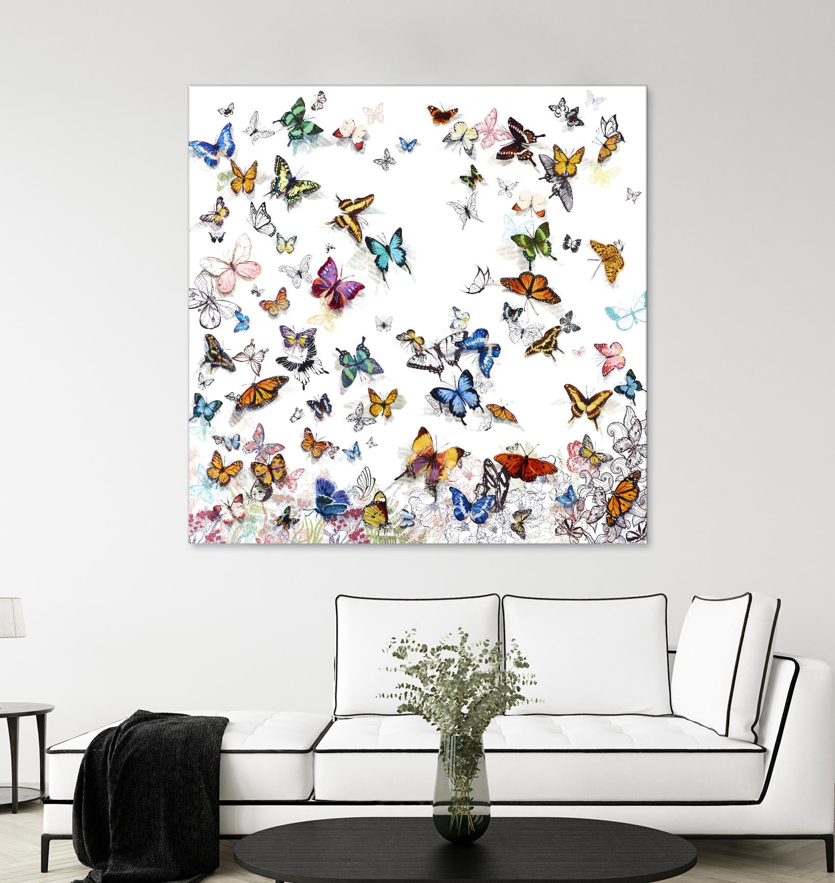 Papillon by Allyson Fukushima on GIANT ART - pink animals papillon