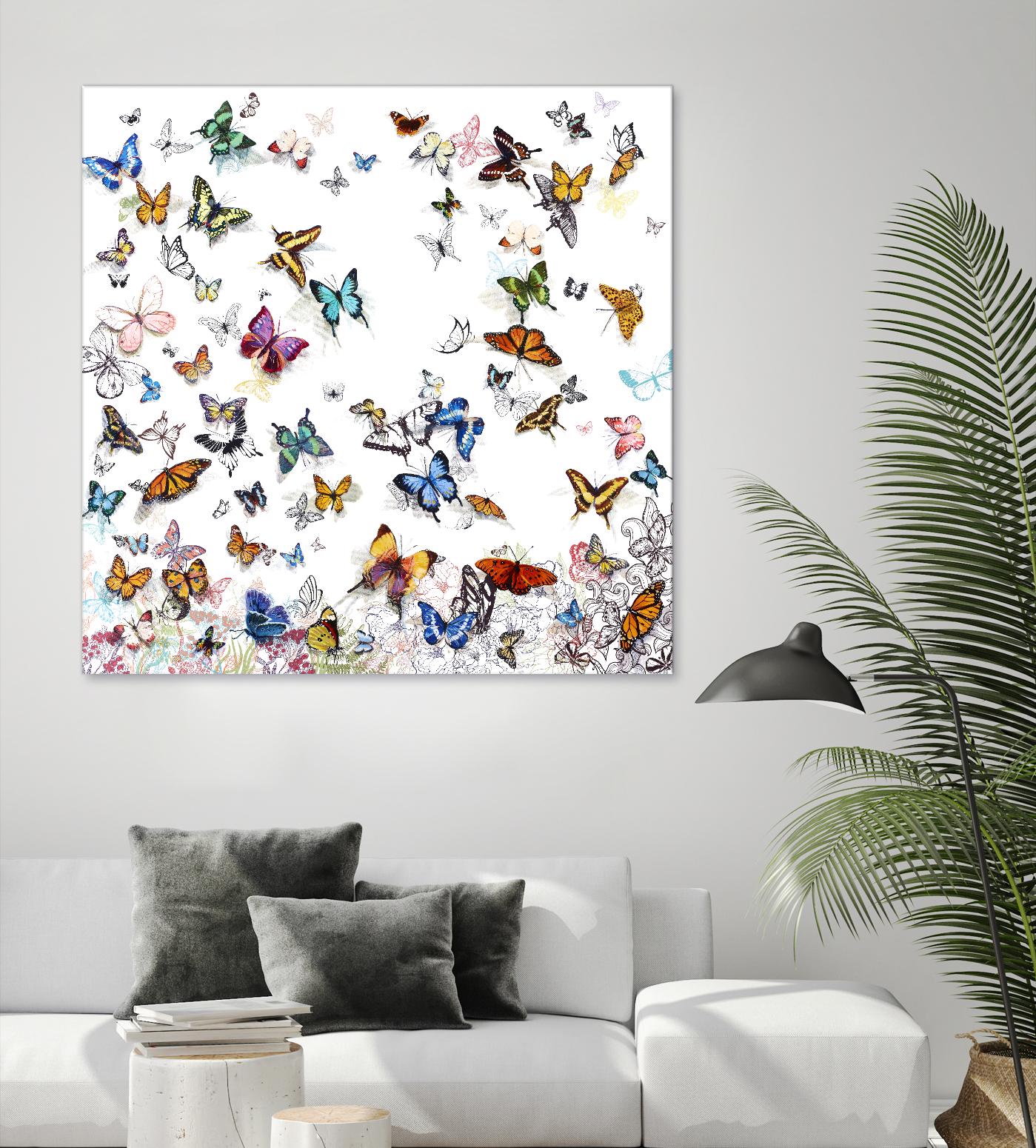 Papillon by Allyson Fukushima on GIANT ART - pink animals papillon