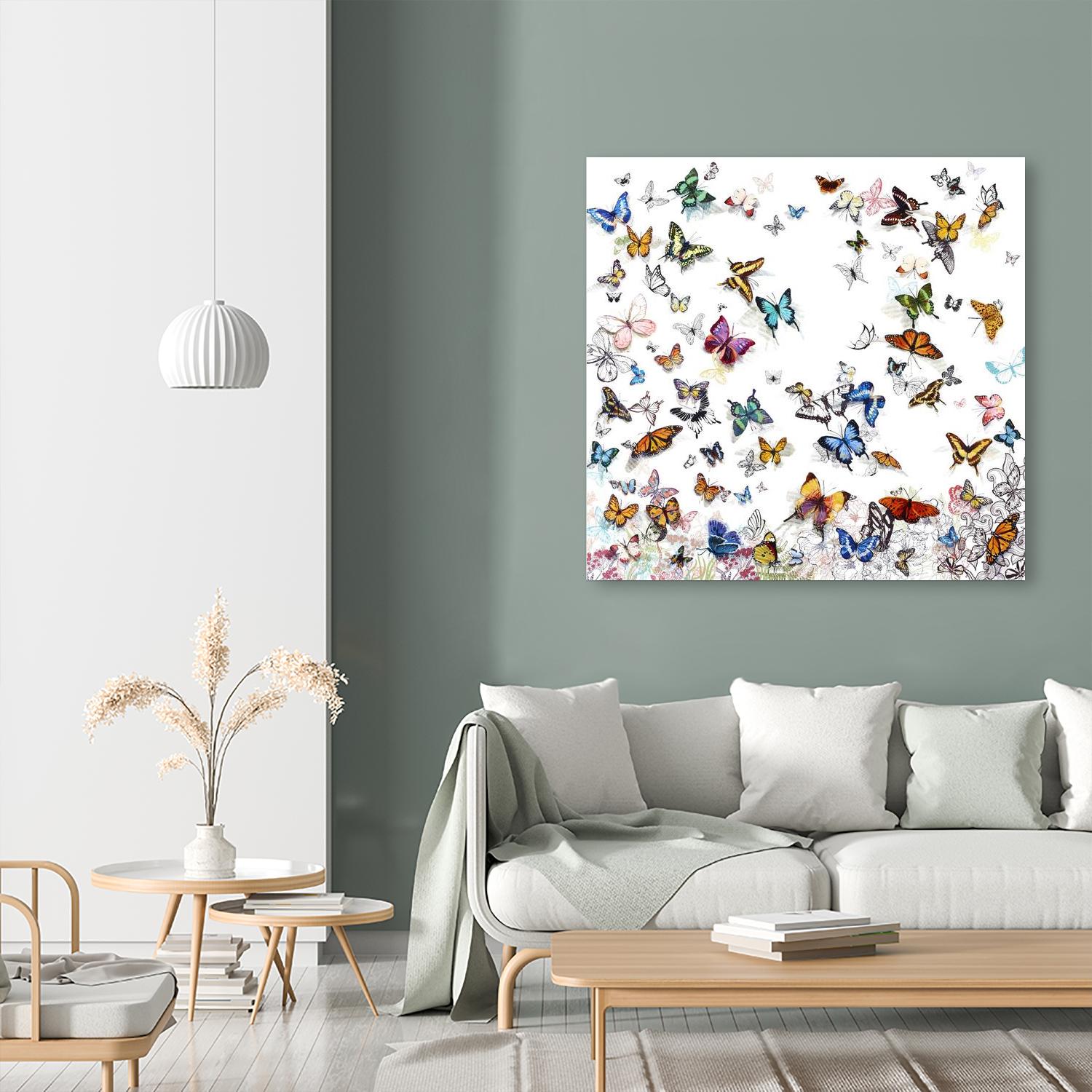 Papillon by Allyson Fukushima on GIANT ART - pink animals papillon