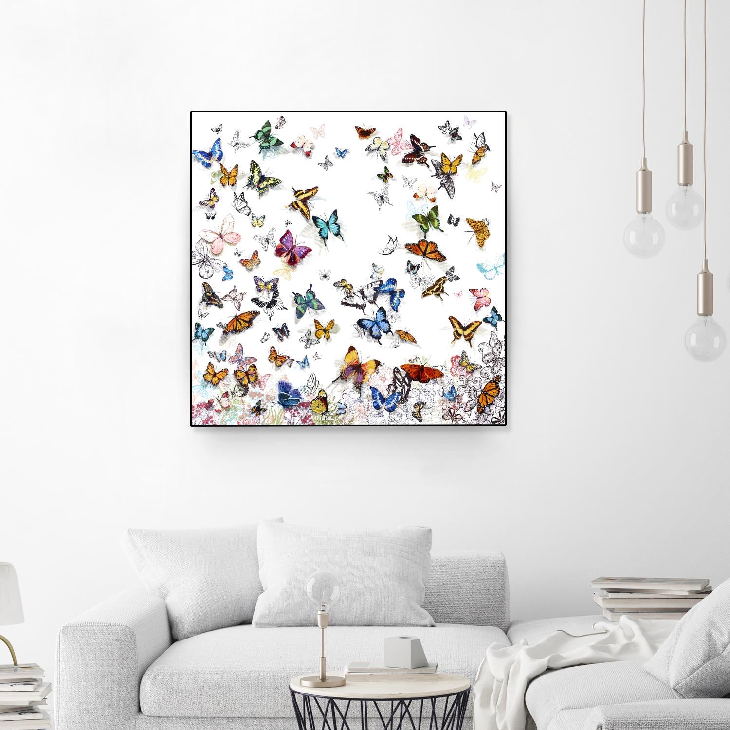 Papillon by Allyson Fukushima on GIANT ART - pink animals papillon