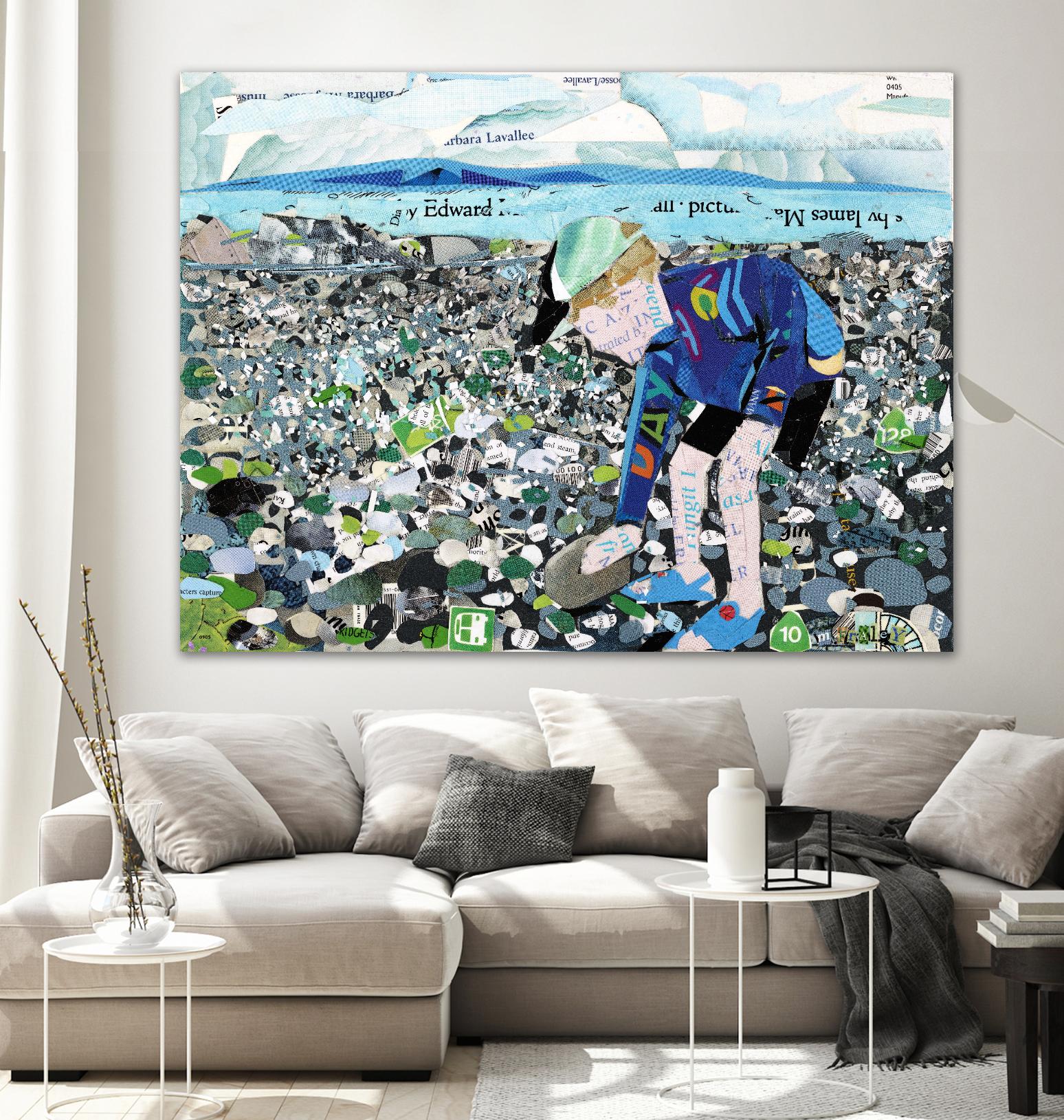 Calm #4, Camano Beach by Mark Fraley on GIANT ART - blue contemporary