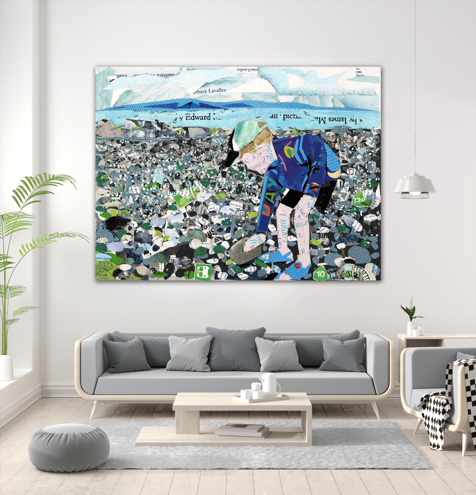 Calm #4, Camano Beach by Mark Fraley on GIANT ART - blue contemporary