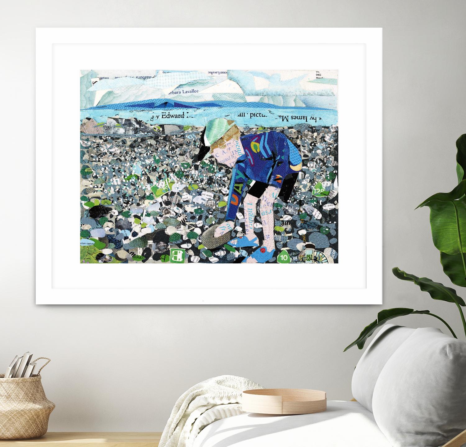 Calm #4, Camano Beach by Mark Fraley on GIANT ART - blue contemporary