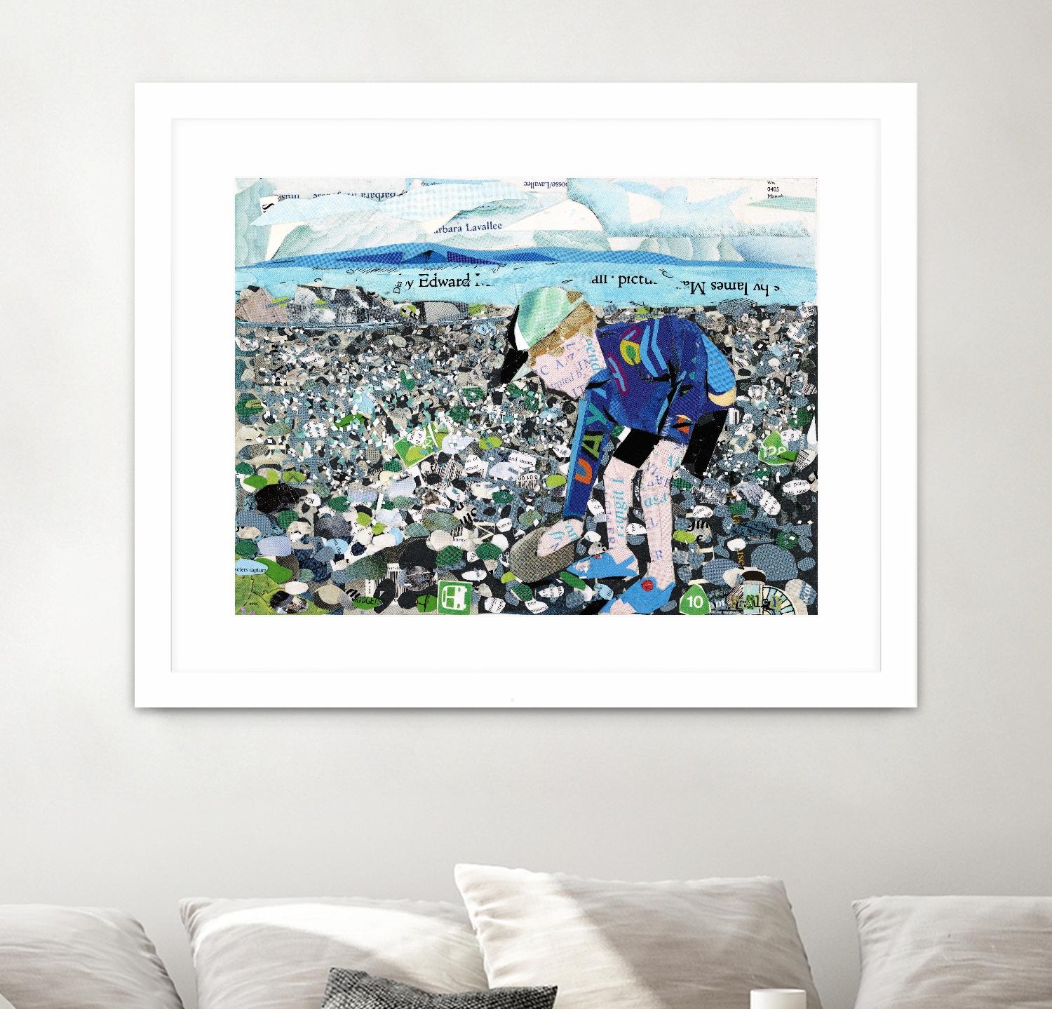 Calm #4, Camano Beach by Mark Fraley on GIANT ART - blue contemporary