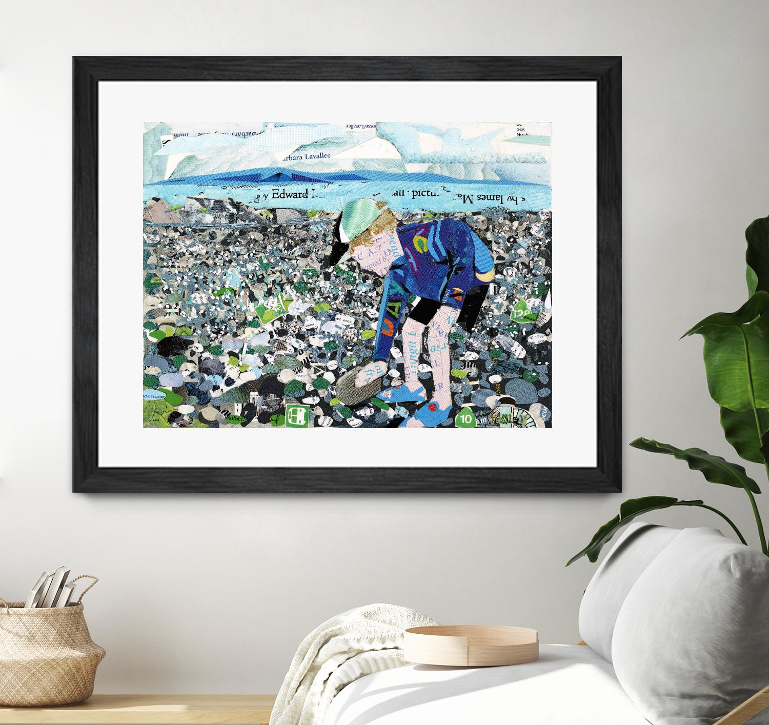 Calm #4, Camano Beach by Mark Fraley on GIANT ART - blue contemporary