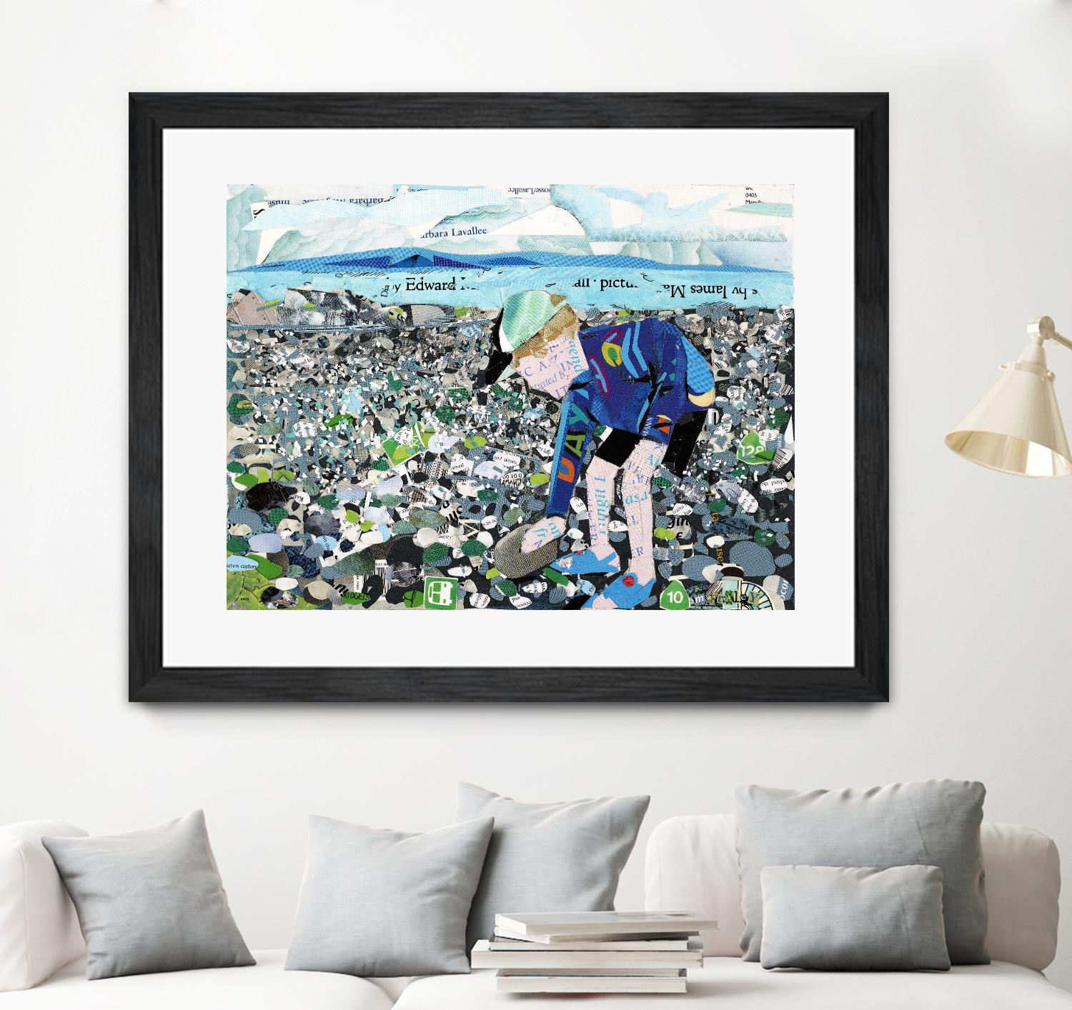 Calm #4, Camano Beach by Mark Fraley on GIANT ART - blue contemporary