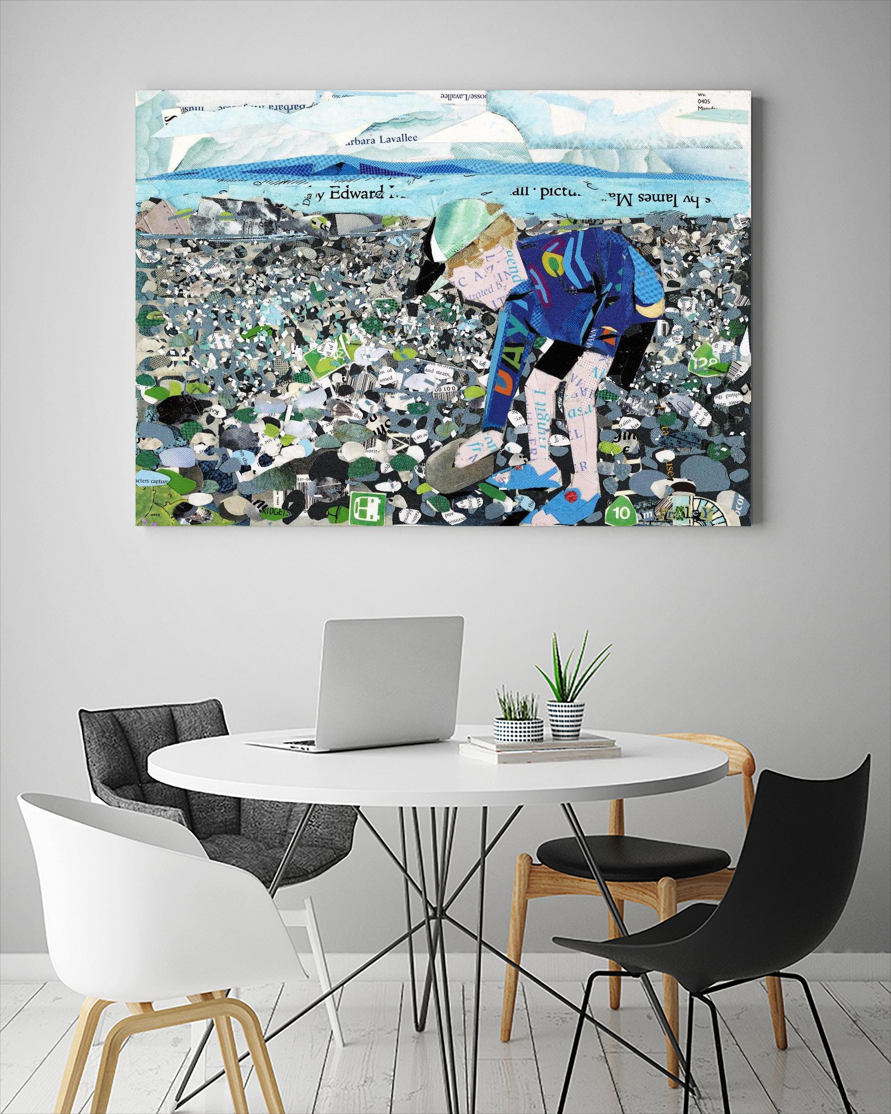 Calm #4, Camano Beach by Mark Fraley on GIANT ART - blue contemporary