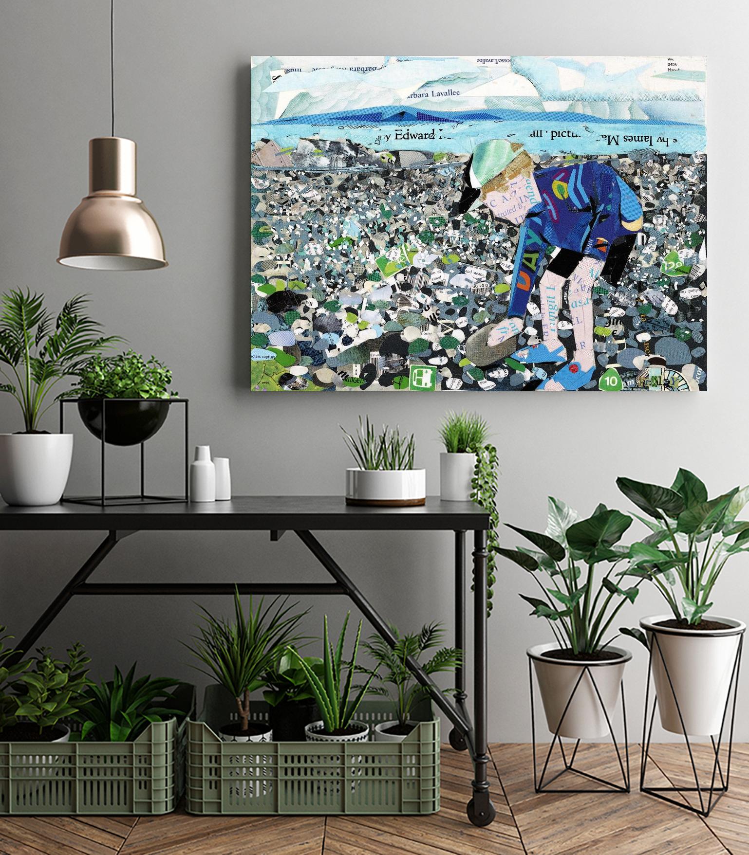 Calm #4, Camano Beach by Mark Fraley on GIANT ART - blue contemporary