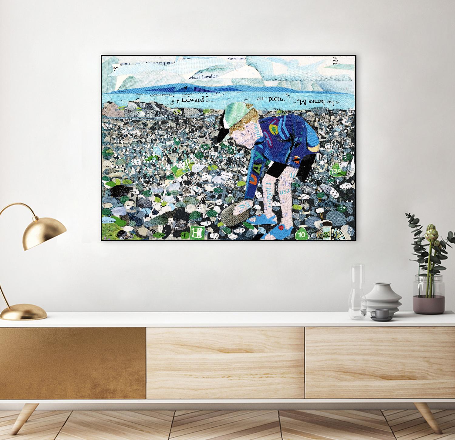 Calm #4, Camano Beach by Mark Fraley on GIANT ART - blue contemporary