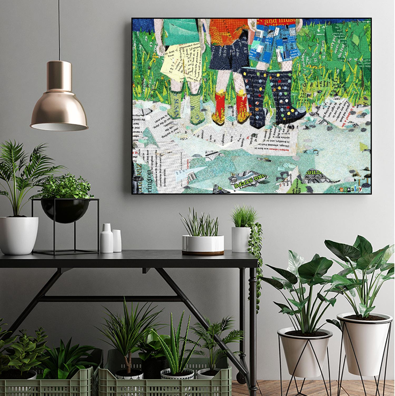 Calm #5, Yacolt WA by Mark Fraley on GIANT ART - green contemporary