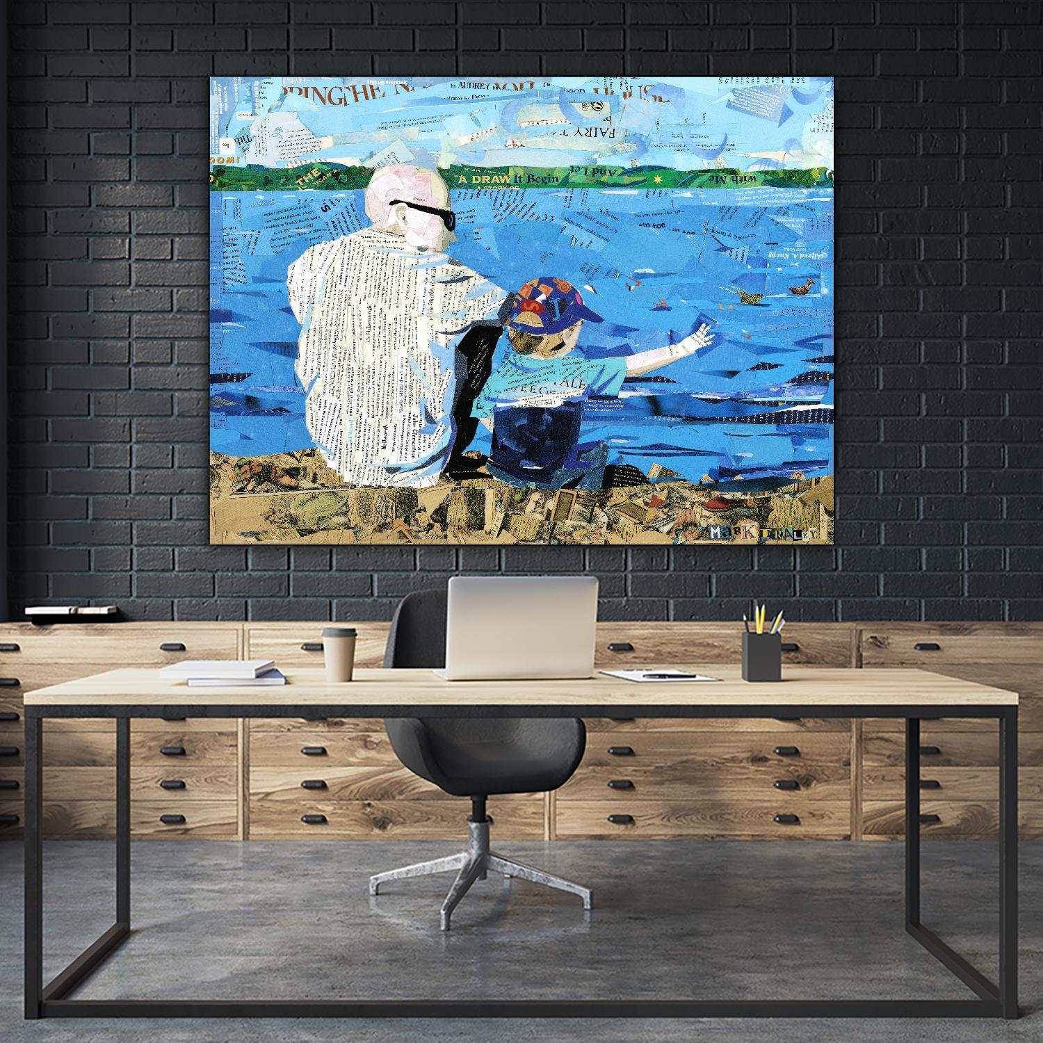 Calm #1 Matthews Beach by Mark Fraley on GIANT ART - grey contemporary