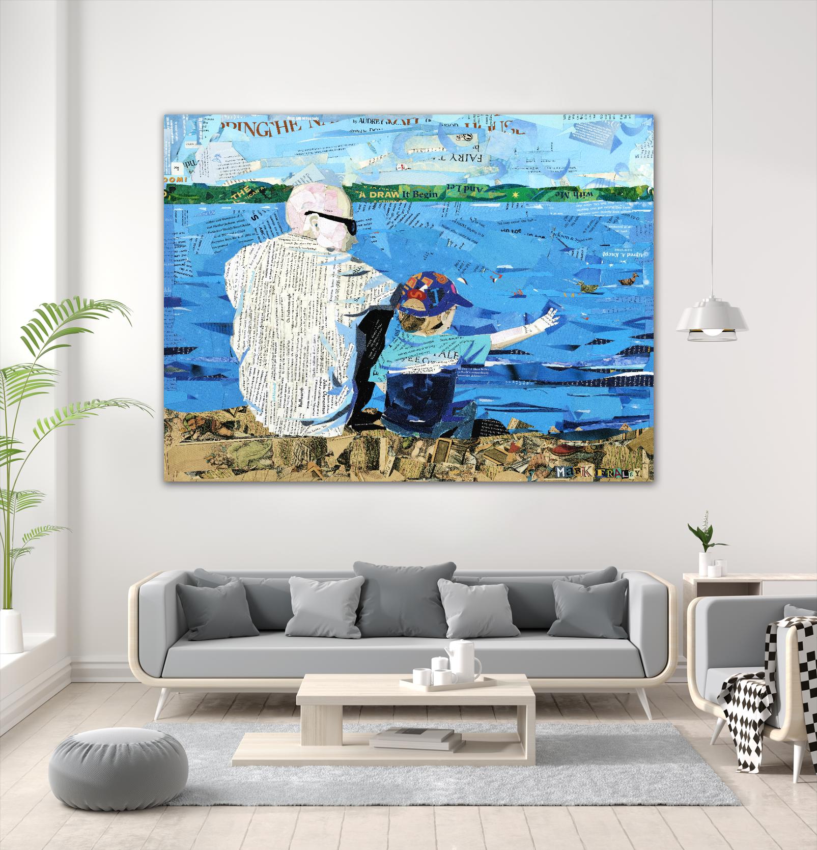 Calm #1 Matthews Beach by Mark Fraley on GIANT ART - grey contemporary