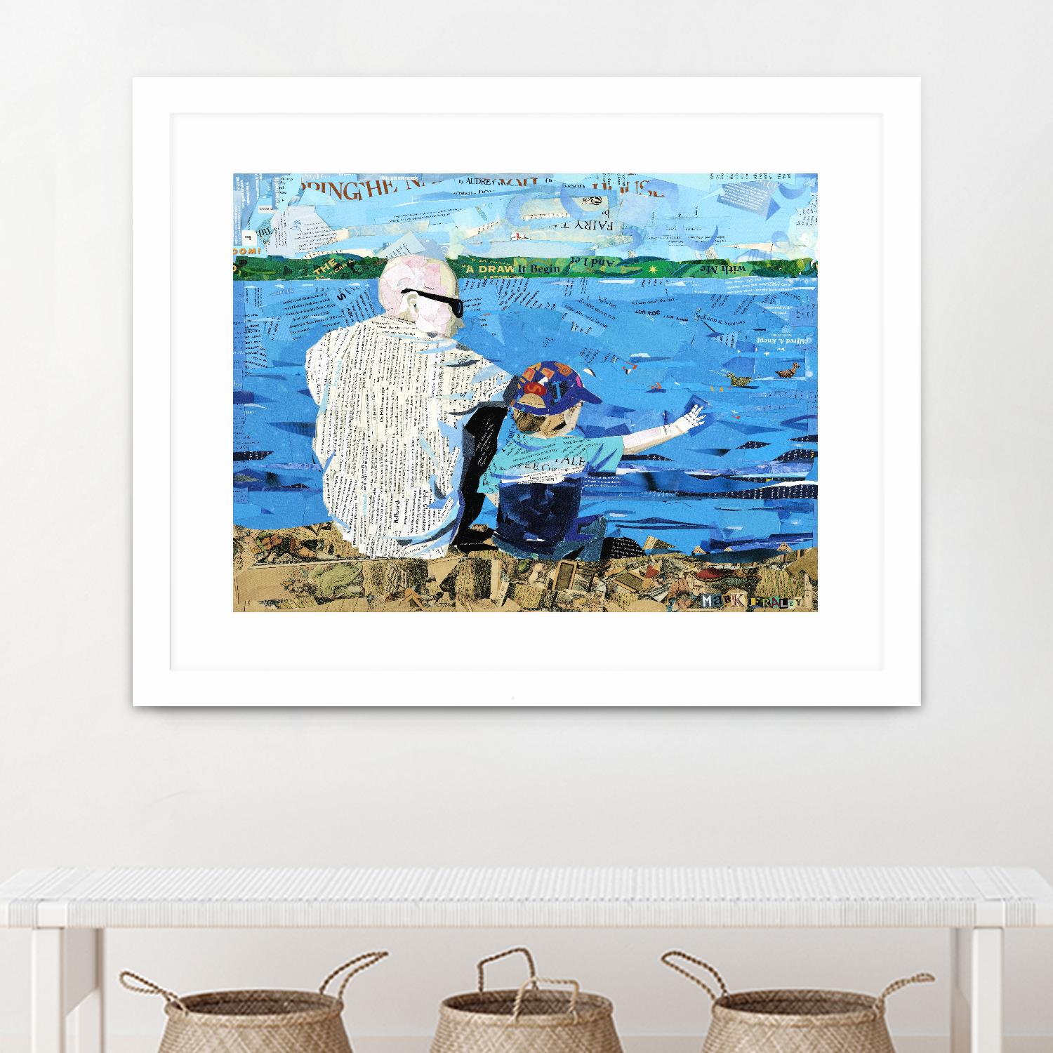 Calm #1 Matthews Beach by Mark Fraley on GIANT ART - grey contemporary