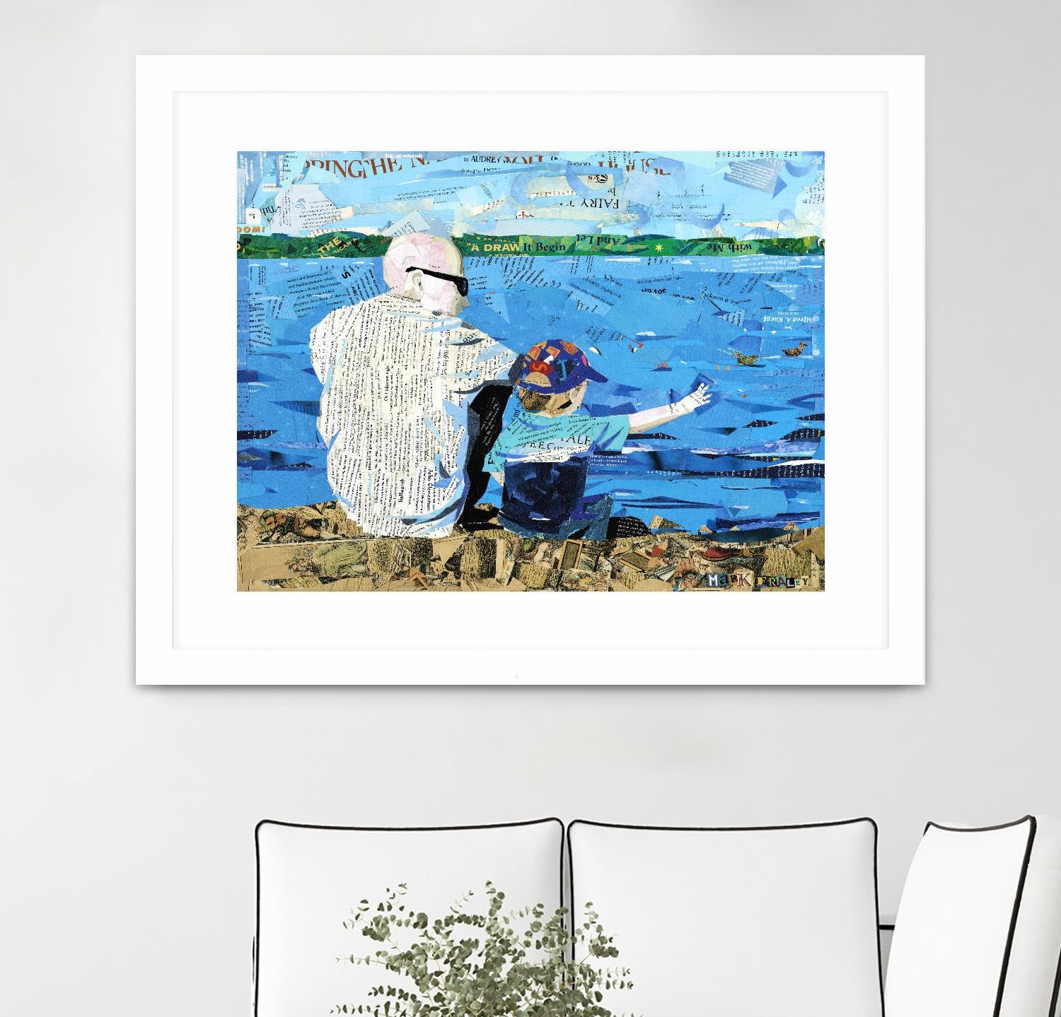 Calm #1 Matthews Beach by Mark Fraley on GIANT ART - grey contemporary