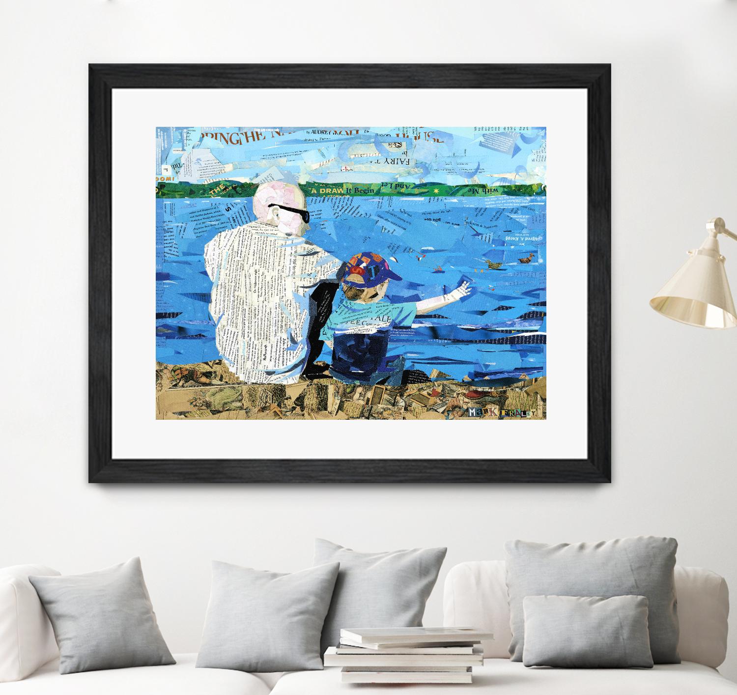 Calm #1 Matthews Beach by Mark Fraley on GIANT ART - grey contemporary