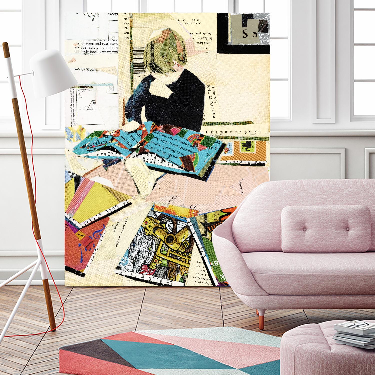 Calm #2 A Good Read by Mark Fraley on GIANT ART - black contemporary