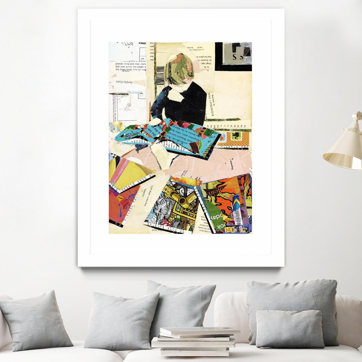 Calm #2 A Good Read by Mark Fraley on GIANT ART - black contemporary